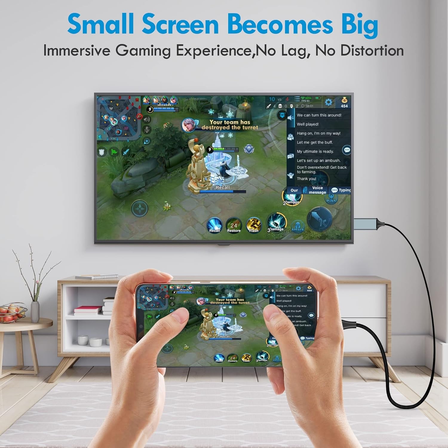 Lightning to HDMI Adapter • HDMI Cable for Iphone to TV • Compatible with Iphone14, 13, 12 & Youtube to TV Output • 1080P HD• Sync Video and Sound • 6.6FT (Not Support Iphone 16/15/ Netflix)