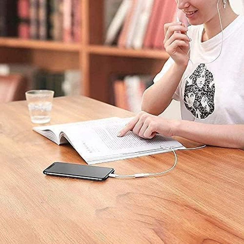 2 Pack Headphones Adapter, 3.5 Mm Headphone/Earphone Jack Audio Aux Adapter Dongle Compatible with Iphone 14 13 12 11 Pro XR XS Max X 8 7 6S Plus