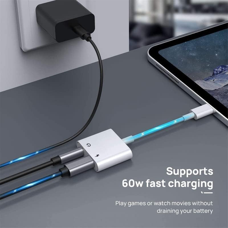 Apple Mfi Certified 2 Pack Lightning to 3.5Mm Headphones Jack Adapter for Iphone Dongle 2 in 1 Charger and Aux Audio Splitter Adapter Compatible with Iphone 14 13 12 11 XS XR 8 7