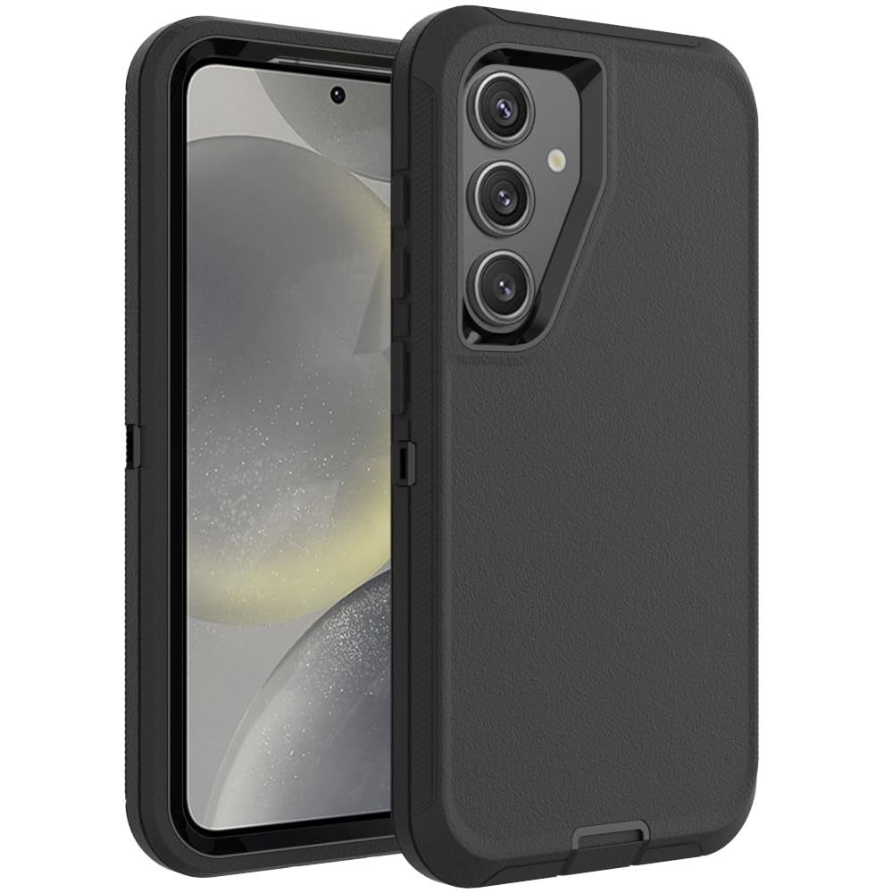 Case for Galaxy Note 20 with Clip, Heavy-Duty Tough Rugged Shockproof Drop Protective Cover Cases for Samsung Galaxy Note 20, Black+Orange