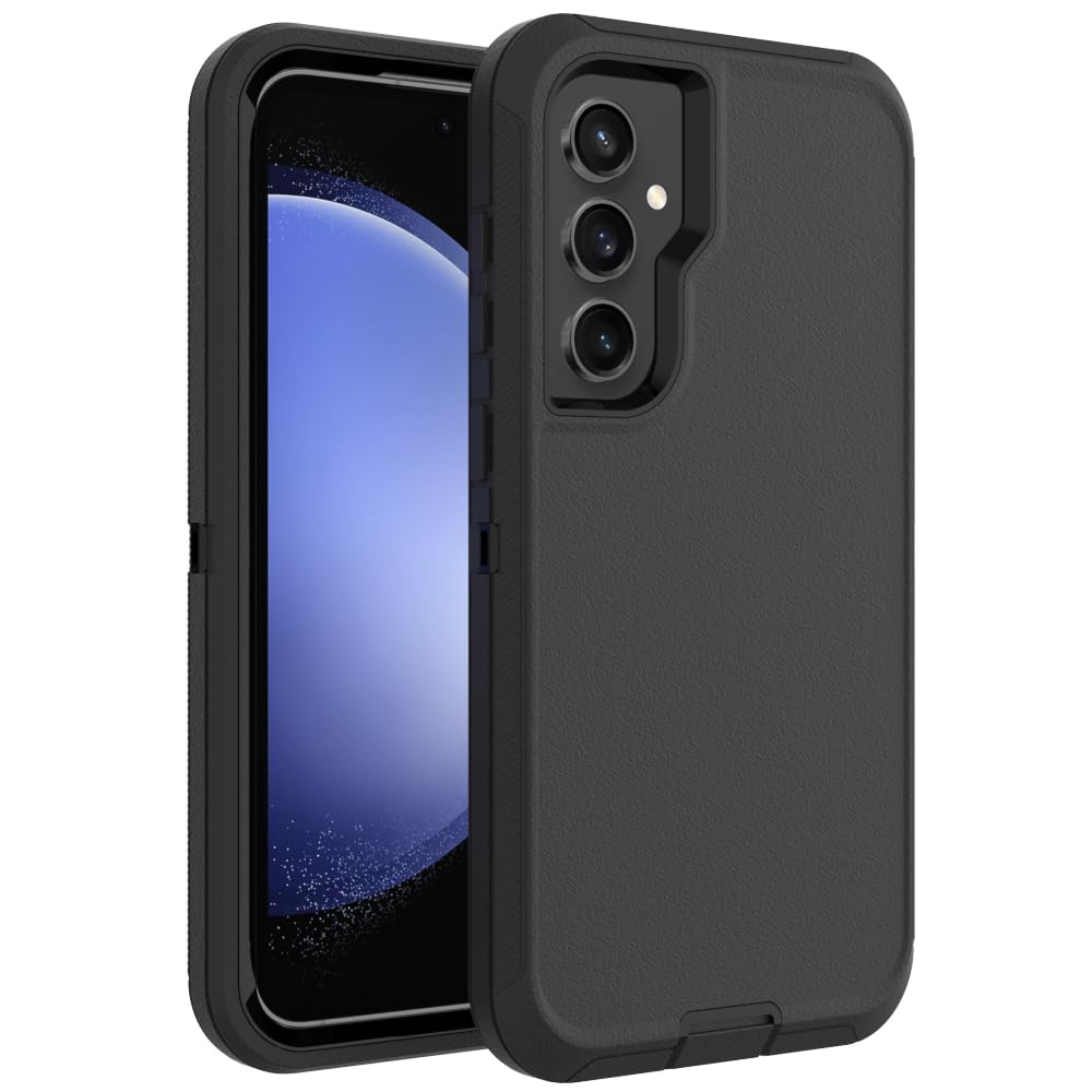 Case for Galaxy Note 20 with Clip, Heavy-Duty Tough Rugged Shockproof Drop Protective Cover Cases for Samsung Galaxy Note 20, Black+Orange