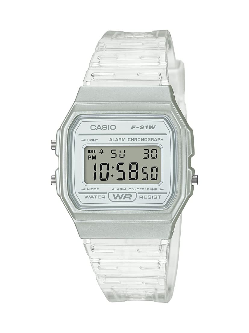 Casio F91W Series | Digital Watch | Water Resistant | LED Light | 1/100 SEC Stopwatch | Regular Time Keeping (HR, Min, SEC, PM, Date, Day) | Daily Alarm | Lightweight | 7 Year Battery