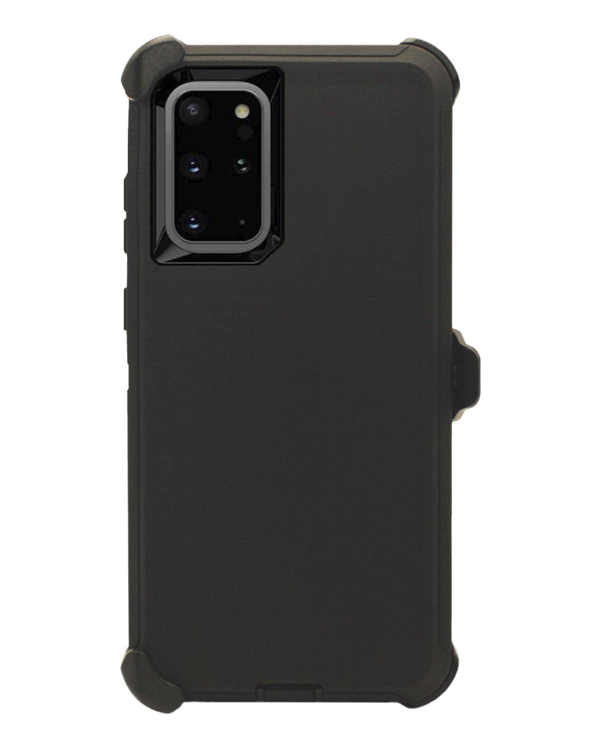 WallSkiN Case for Galaxy Note 9 (6.4") Heavy Duty Full Body Military Grade Drop Protection Carrying Cover Holder | Holster for Men Belt with Clip Stand – Black/Black