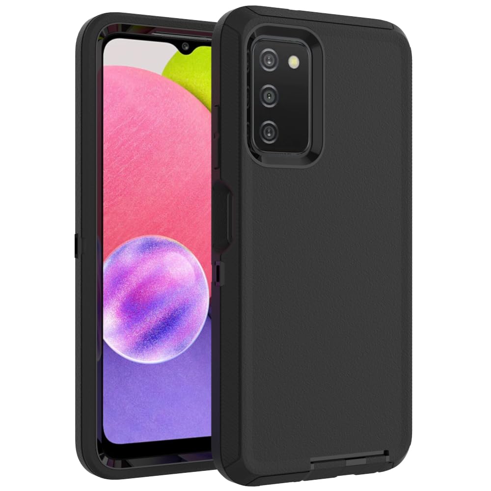 Case for Galaxy Note 20 with Clip, Heavy-Duty Tough Rugged Shockproof Drop Protective Cover Cases for Samsung Galaxy Note 20, Black+Orange