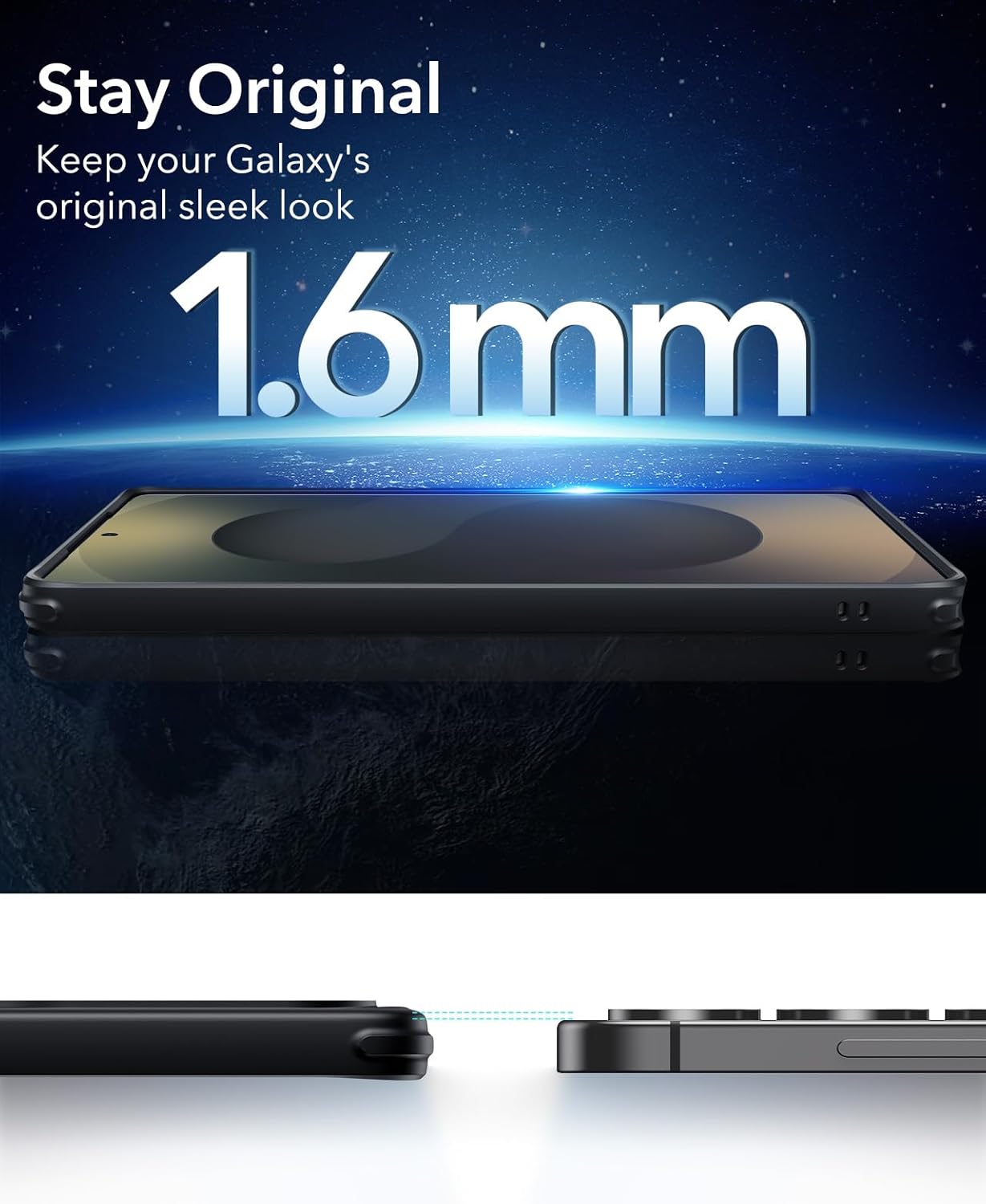 ESR for Samsung Galaxy S25 Ultra Phone Case, Compatible with MagSafe, Magnetic Case for S25 Ultra, Military-Grade Protection, Yellowing Resistant, Classic Series, Clear Black