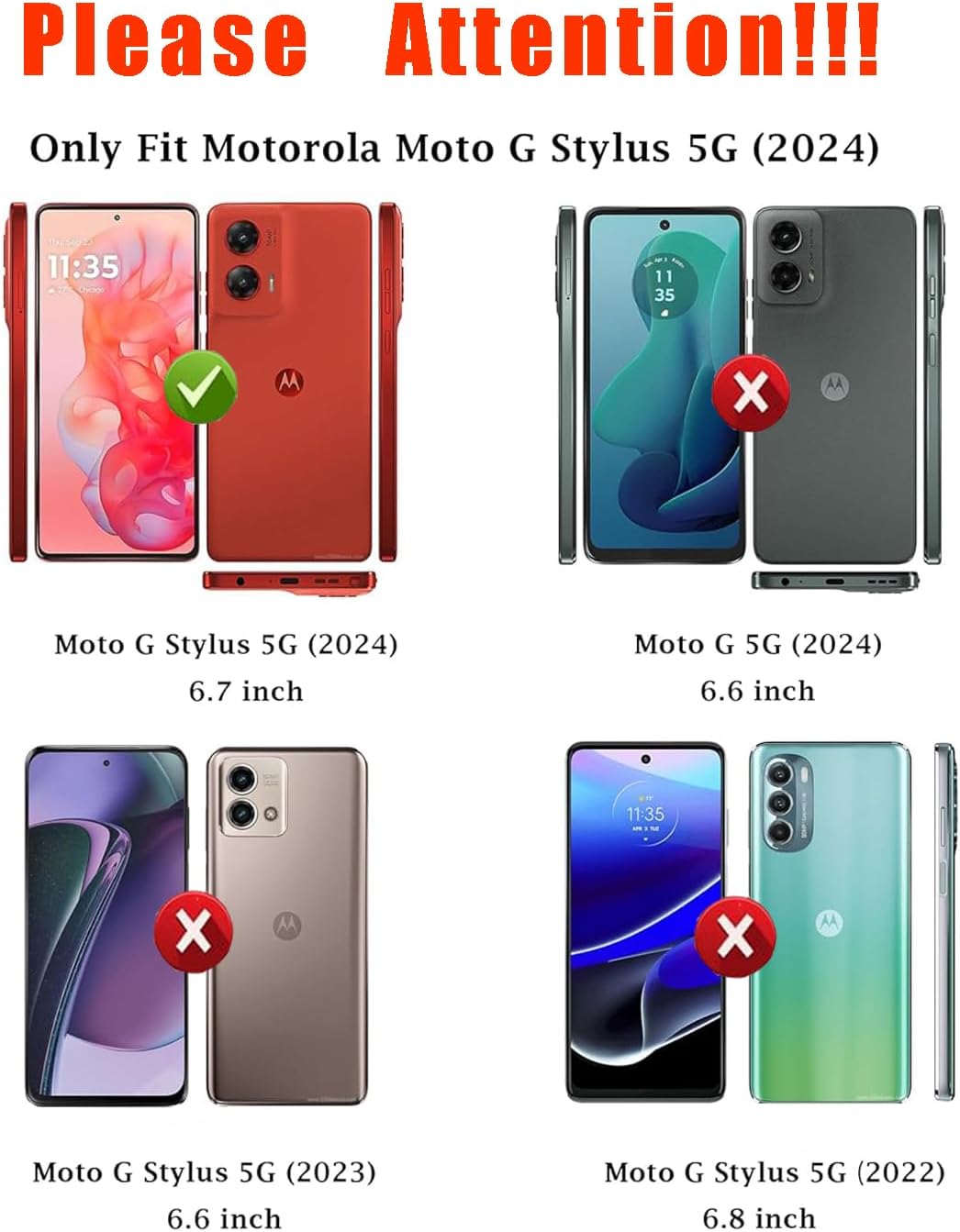 for Moto G Stylus 5G 2024 Case,with Screen Protector, Built-in 360° Rotation Ring Magnetic Kickstand, Plating Gold Edge Soft TPU Shockproof Protective Case for Moto G Stylus 5G 2024 (Pink)