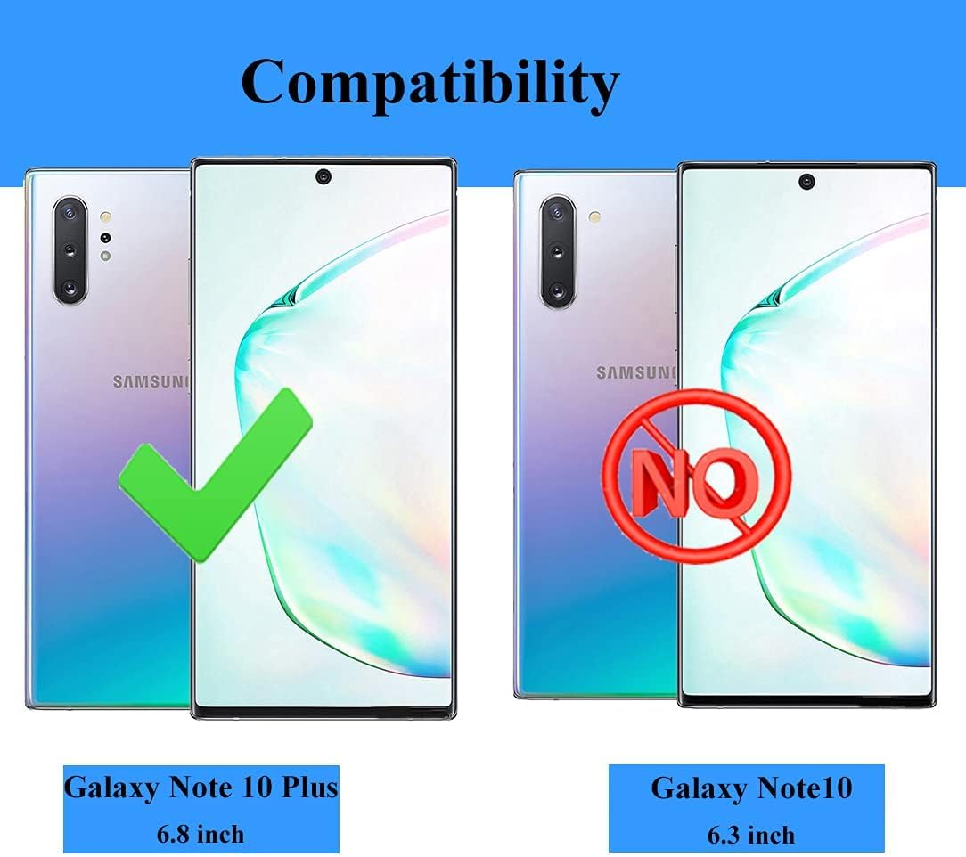 LeYi Compatible for Samsung Galaxy Note 10 Plus Case: Heavy Duty 3 in 1 Note 10 Plus Phone Case, Military Grade Shockproof Phone Case Cover for Samsung Note 10 Plus, Teal