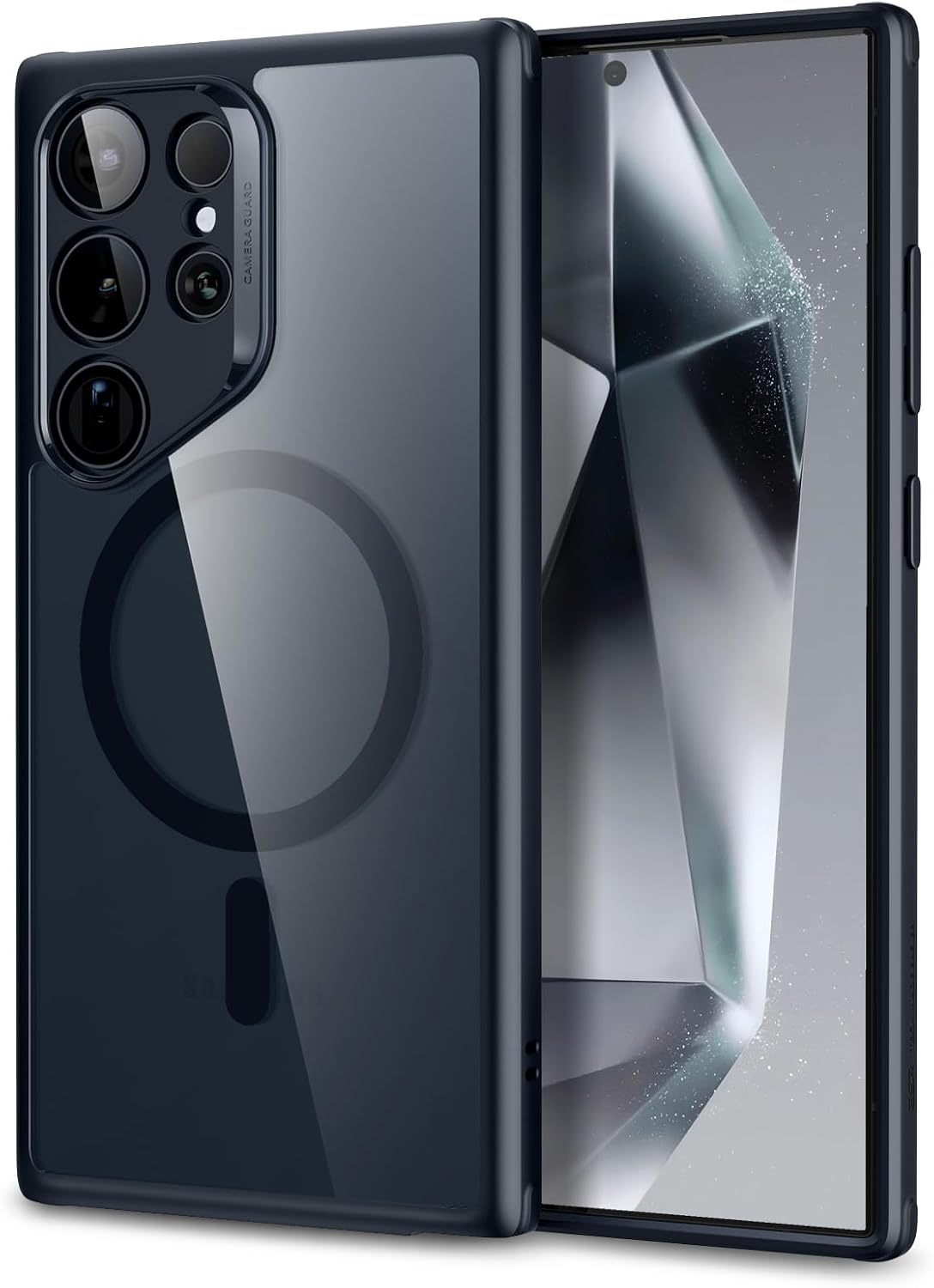 ESR for Samsung S24 Ultra Case, Compatible with MagSafe, Magnetic Case for Samsung Galaxy S24 Ultra, Military-Grade Protection, Yellowing Resistant, Classic Series, Clear Black