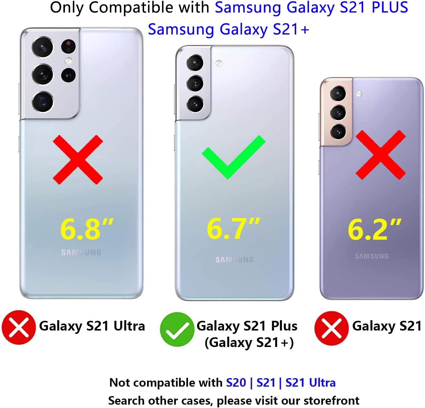 Designed for Samsung Galaxy S21 Plus Case S21+ Case Gift Militay Grade Drop Protective Rugged Heavy Duty Cover Shockproof Case for Galaxy S21 Plus Phone Case for women men boy girl (Pink+Rose Red)