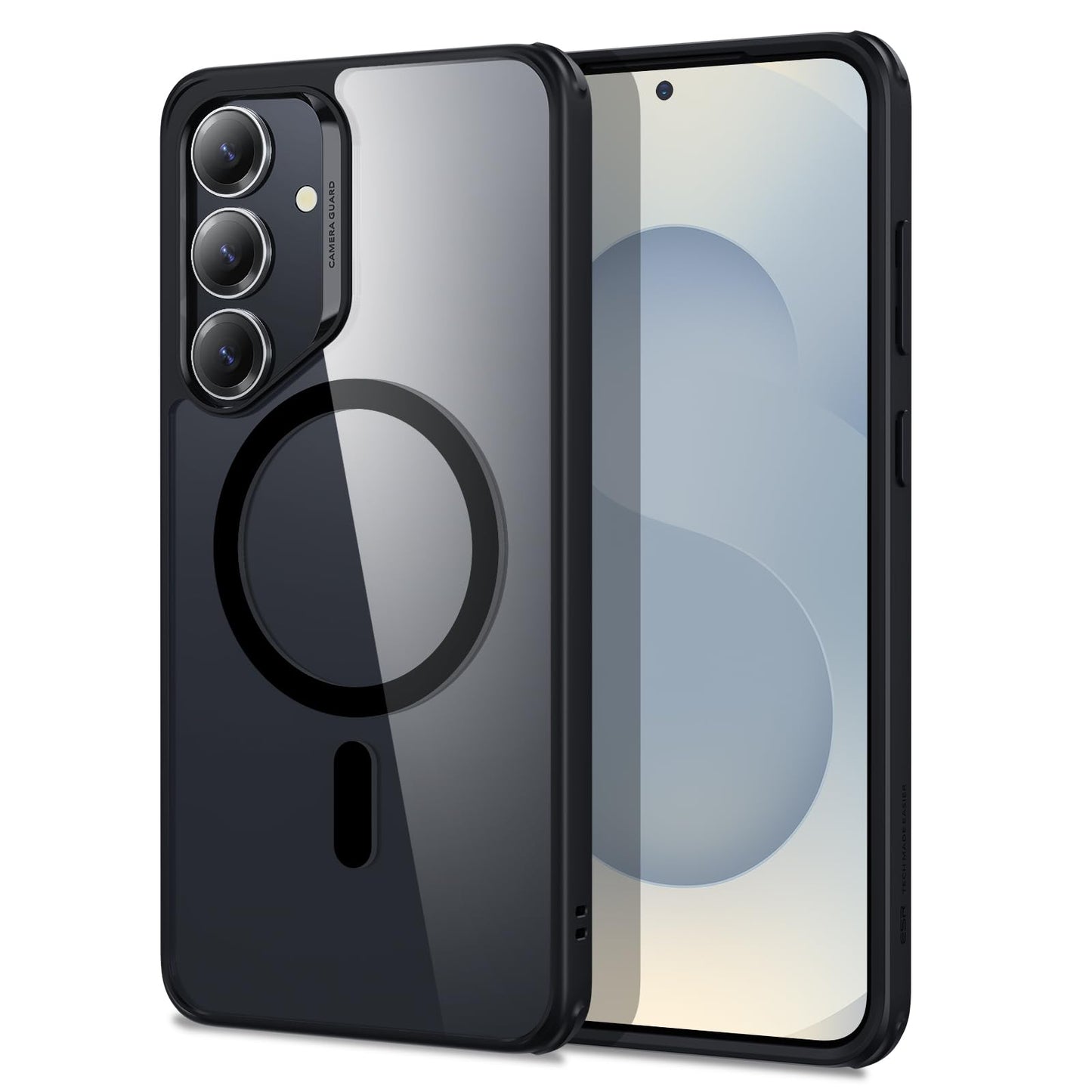 ESR for Samsung S24 Ultra Case, Compatible with MagSafe, Magnetic Case for Samsung Galaxy S24 Ultra, Military-Grade Protection, Yellowing Resistant, Classic Series, Clear Black