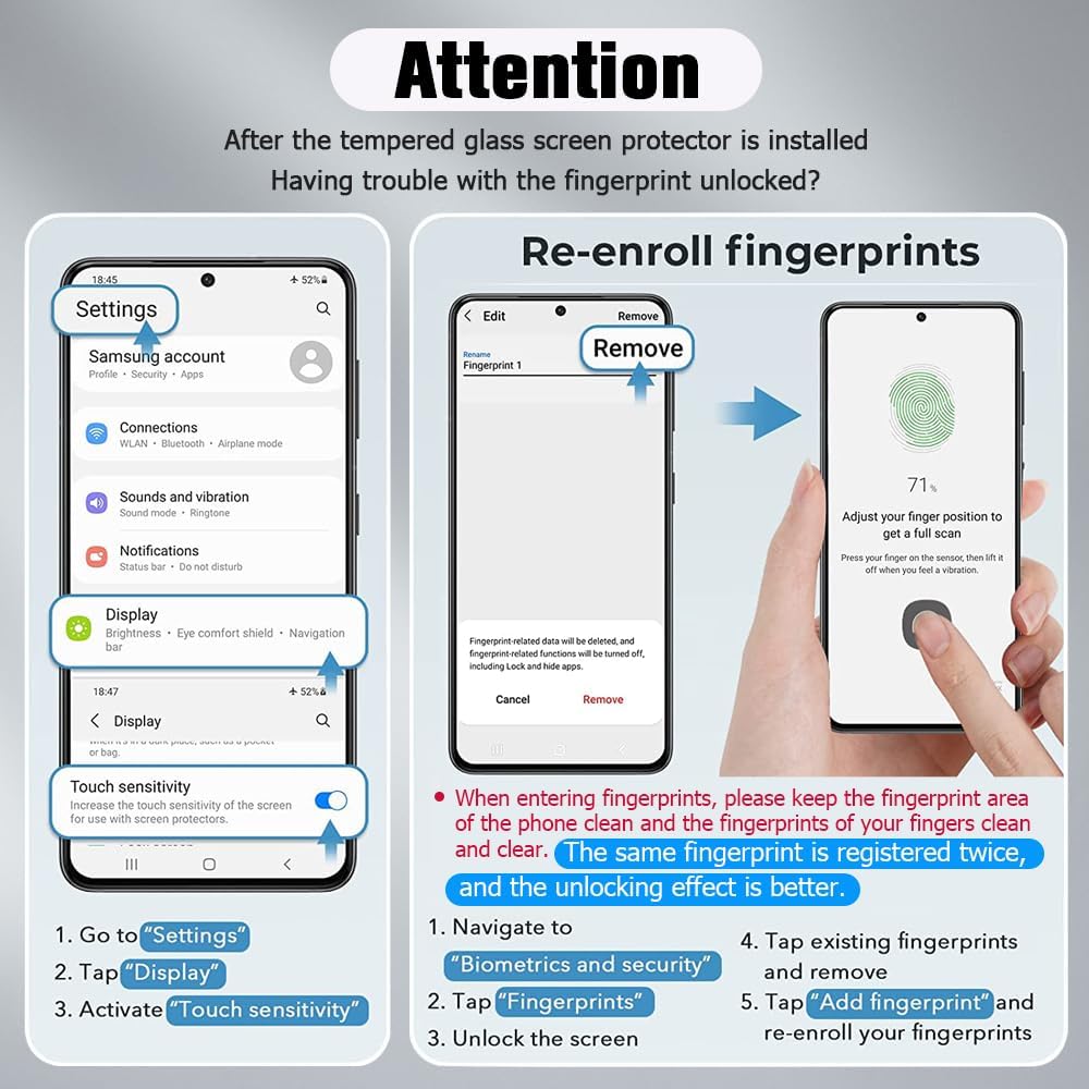 3+2 Pack For Samsung Galaxy Note 20 Ultra Screen Protector 6.9 Inch With Camera Lens Protector, 9H Tempered Glass, HD Clear, Support Fingerprint Unlock For Samsung Note 20 Ultra 5G