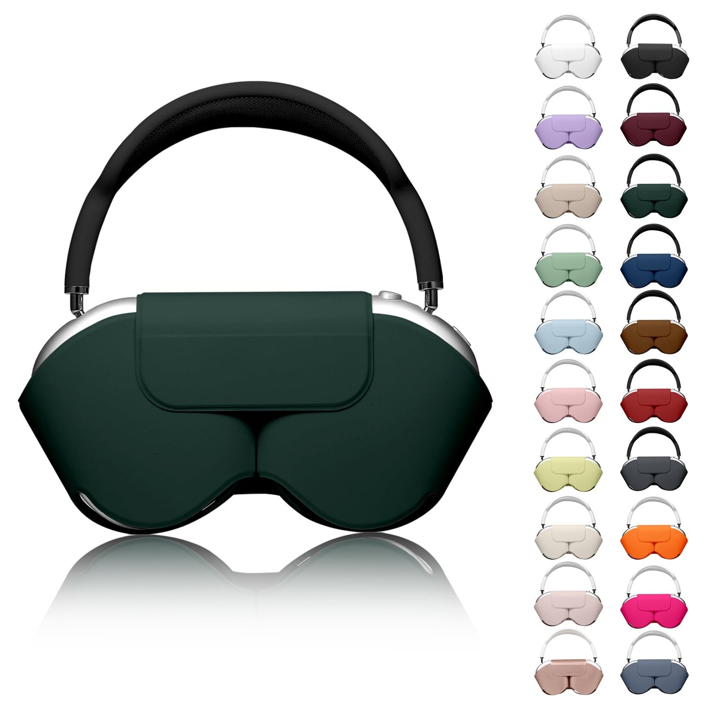 for Apple Airpods Max Case,Smart Case Cover Accessories with Sleep Mode Made by PU Leather Original Replacement Carrying Case for Airpod Pro Max Headphones, Black