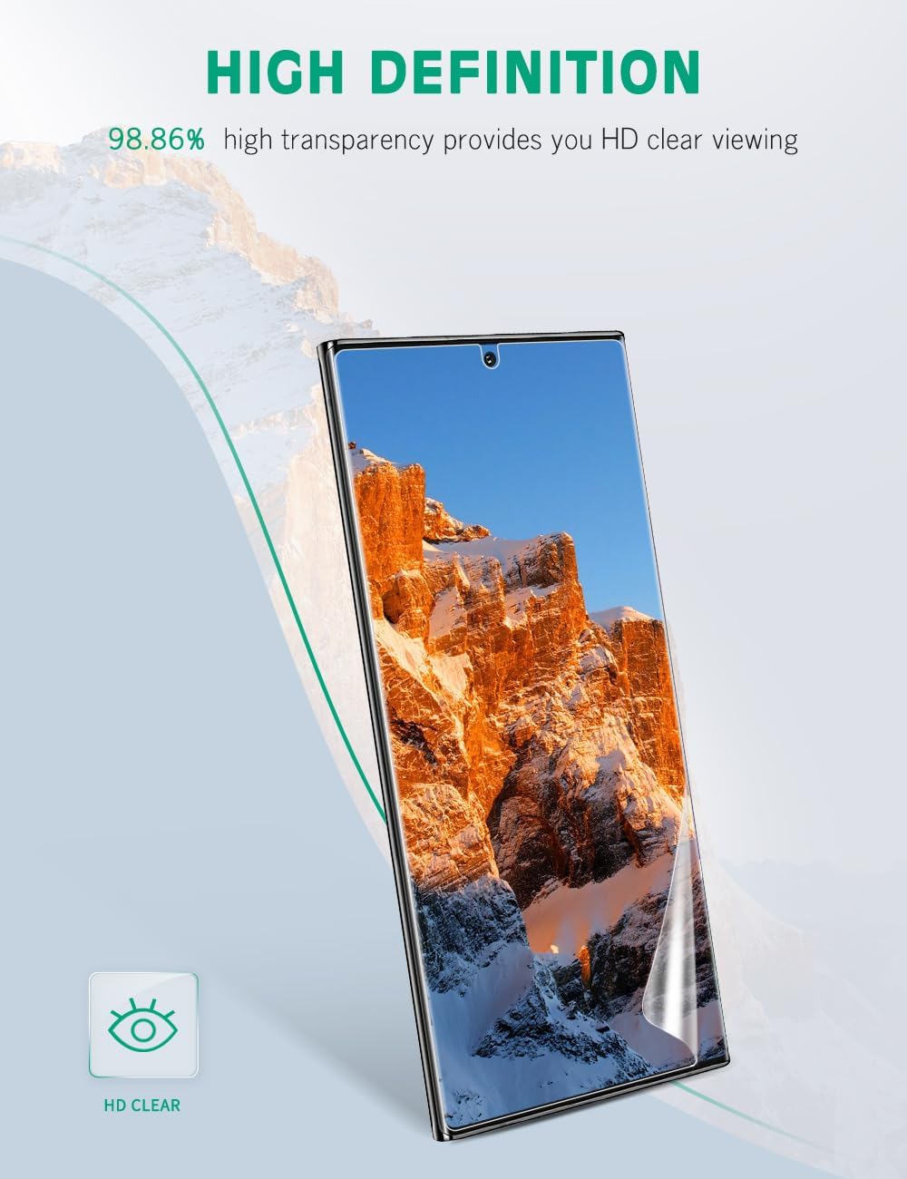 apiker 4 Pack Screen Protector Compatible with Samsung Galaxy Note 10 Plus, Soft TPU Film Support Fingerprint Sensor