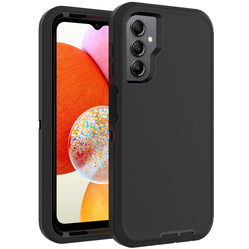 Case for Galaxy Note 20 with Clip, Heavy-Duty Tough Rugged Shockproof Drop Protective Cover Cases for Samsung Galaxy Note 20, Black+Orange