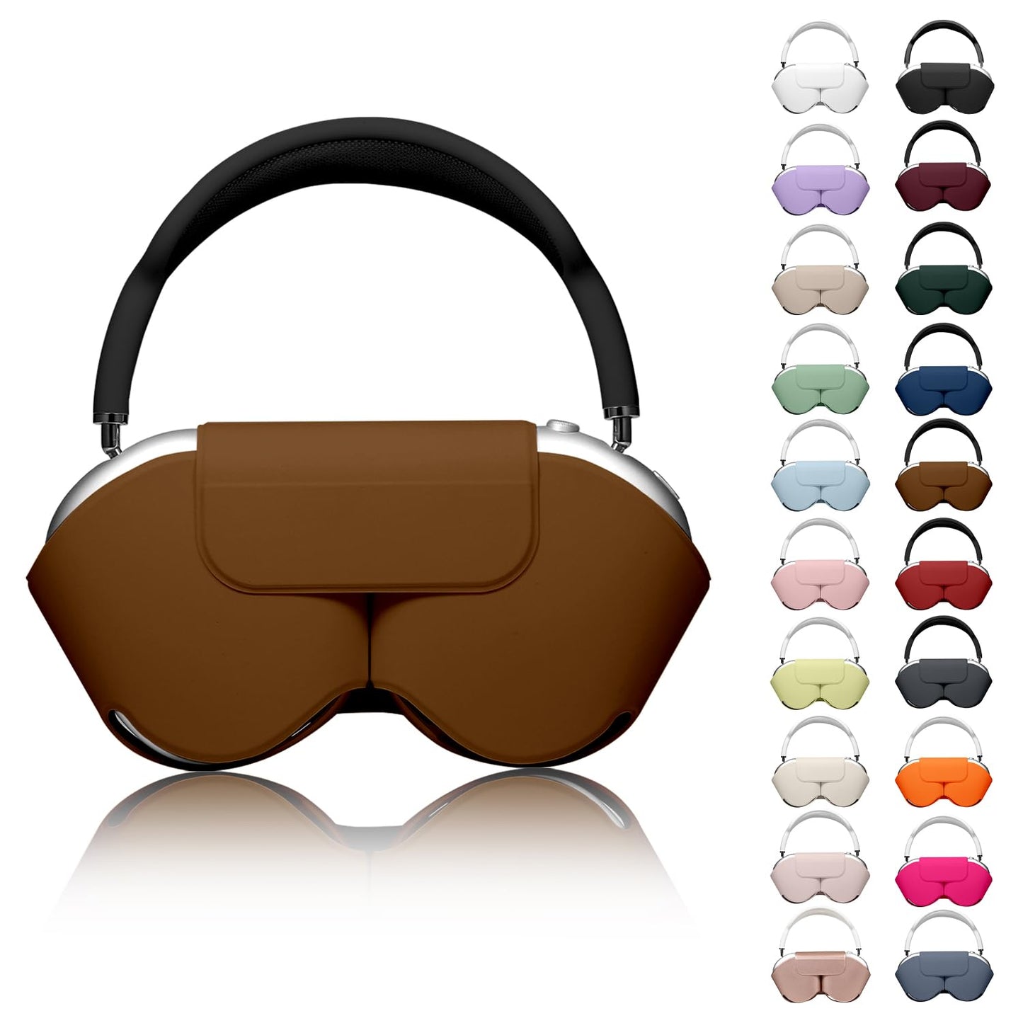 for Apple Airpods Max Case,Smart Case Cover Accessories with Sleep Mode Made by PU Leather Original Replacement Carrying Case for Airpod Pro Max Headphones, Black