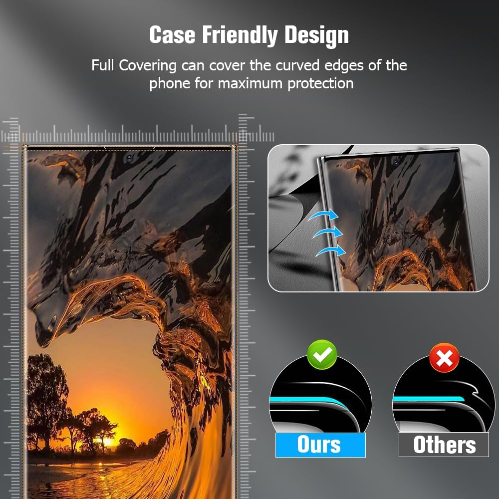 3+2 Pack For Samsung Galaxy Note 20 Ultra Screen Protector 6.9 Inch With Camera Lens Protector, 9H Tempered Glass, HD Clear, Support Fingerprint Unlock For Samsung Note 20 Ultra 5G