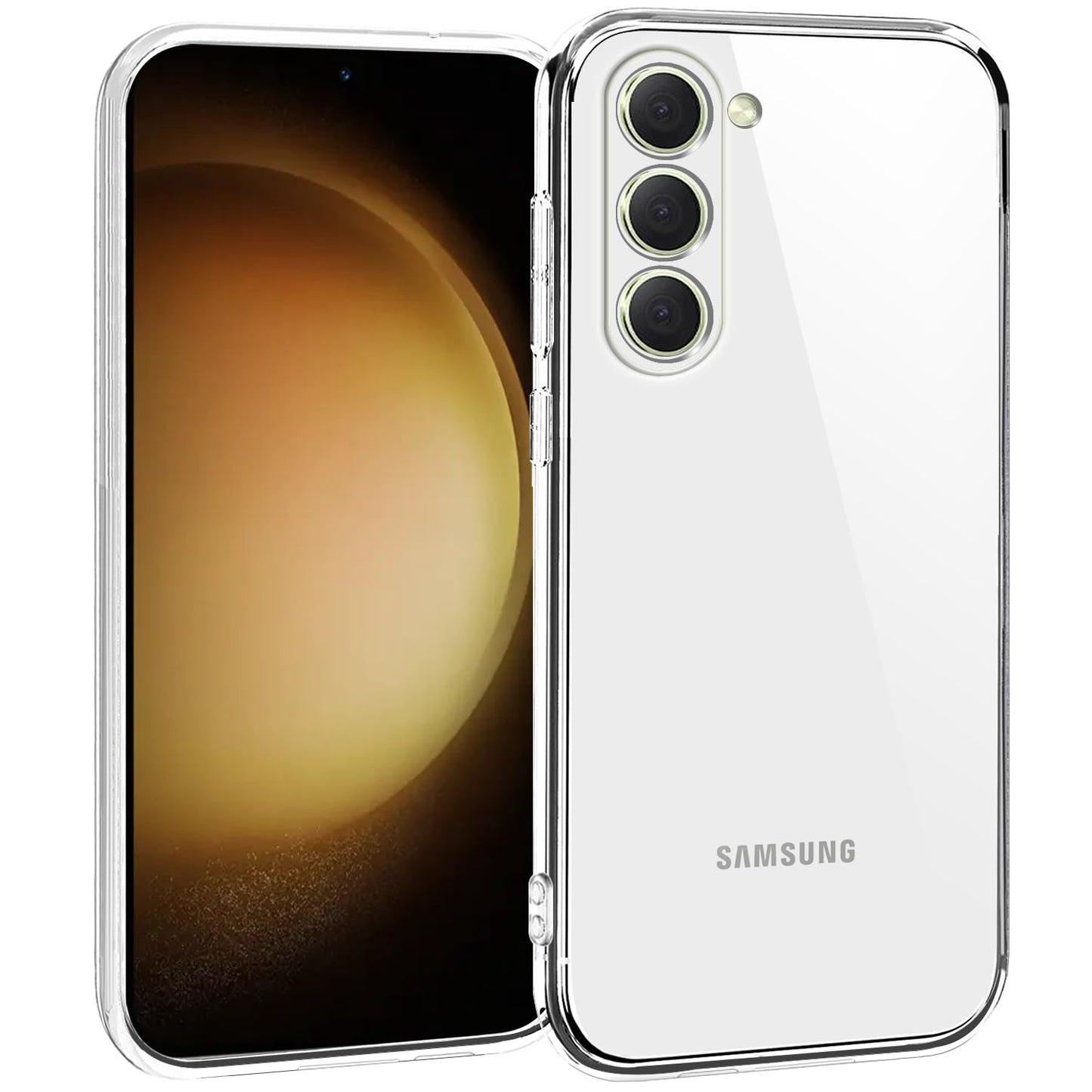 TENOC Clear Case Phone Case for Samsung Galaxy S21 5G Hard Back Cover | Non-Yellowing, Protective, Bumper