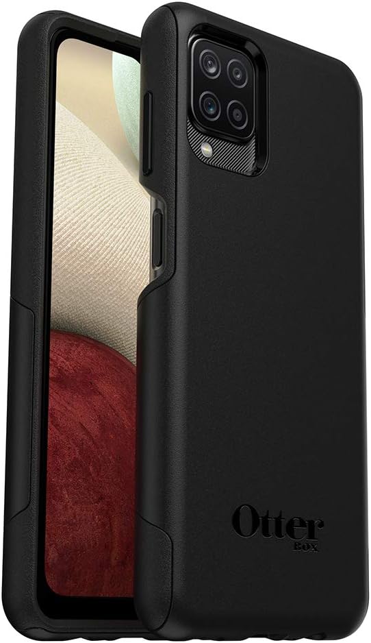 OtterBox Samsung Galaxy A12 Commuter Series Lite Case - Black, Slim & Tough, Pocket-Friendly, with Open Access to Ports and Speakers (No Port Covers),