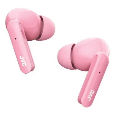 JVC® Ultra-Compact Bluetooth® Earbuds, True Wireless with Charging Case, HA-D5T (Pink)