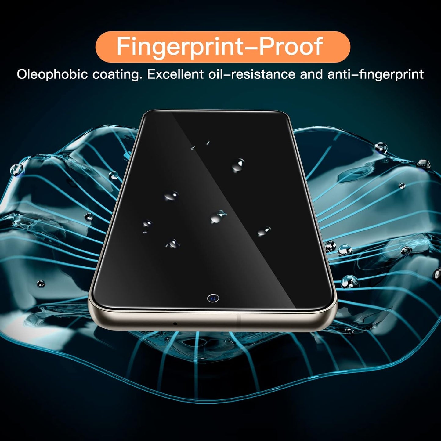 JETech Screen Protector for Samsung Galaxy S23 5G 6.1-Inch, Tempered Glass Film, Fingerprint ID Compatible, HD Clear, 3-Pack