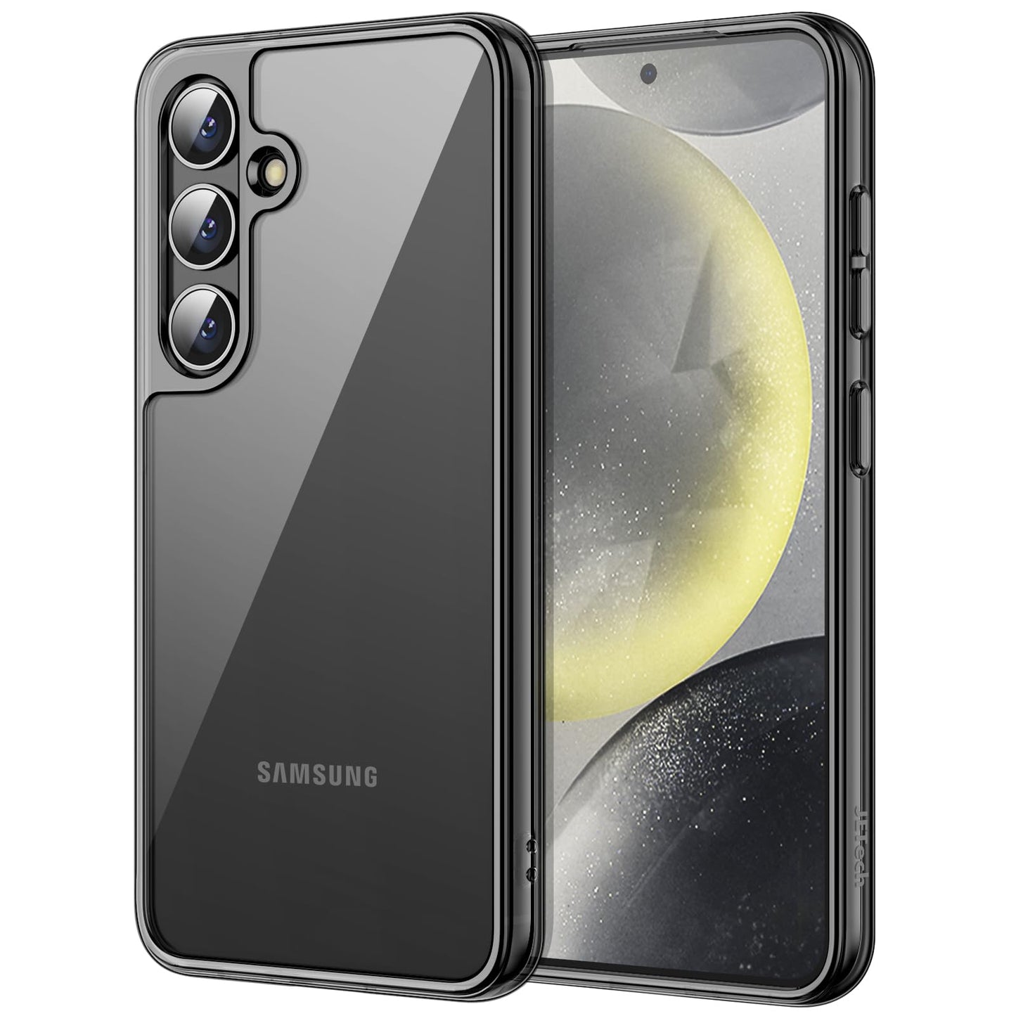 JETech Case for Samsung Galaxy S24 Ultra 5G, Non-Yellowing Shockproof Bumper Protective Phone Cover, Anti-Scratch Hard PC Back (Clear)