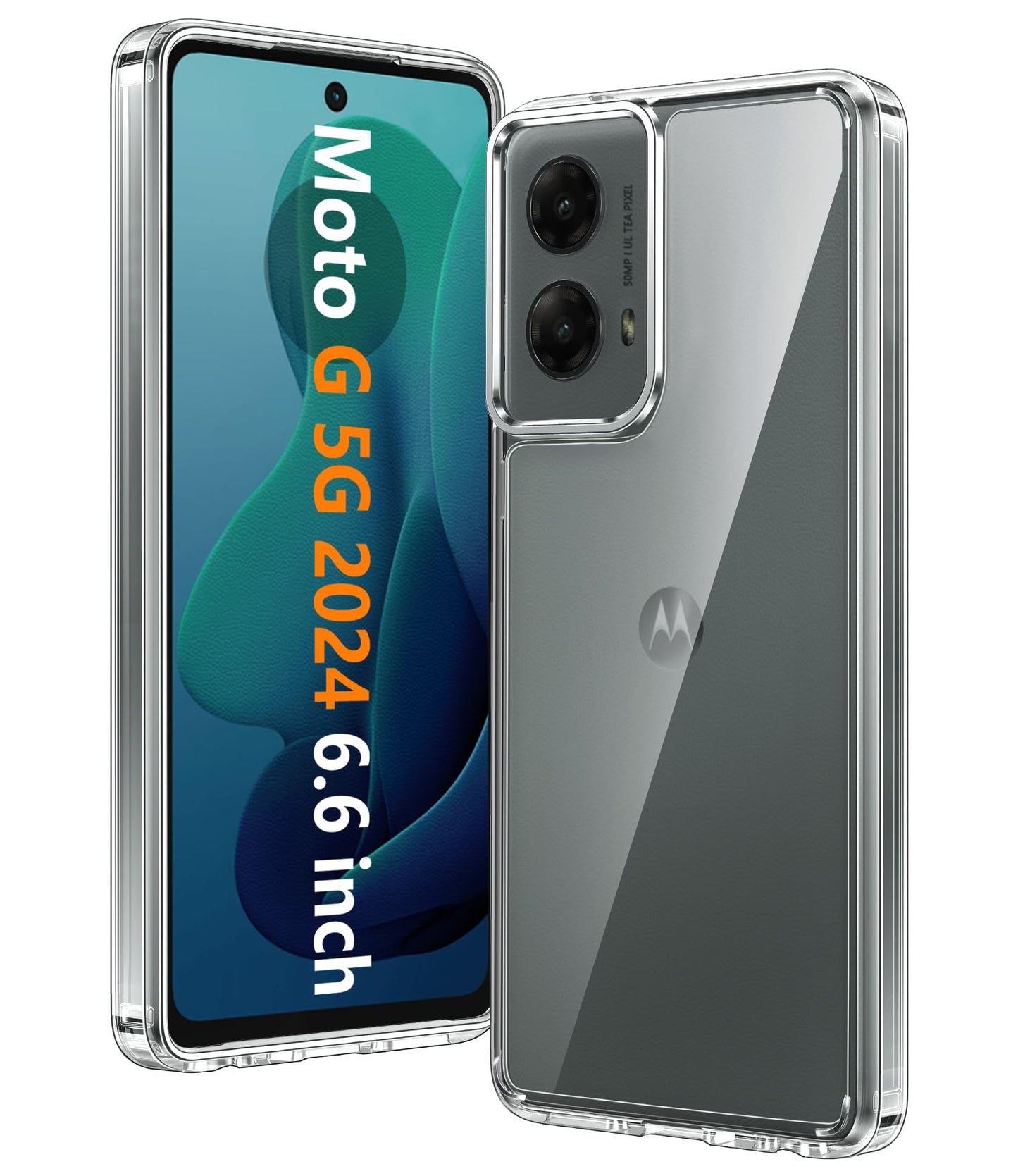 FNTCASE for Motorola Moto-G Stylus-5G-2025 Case: Military Grade Drop Protection Anti Yellowing Cell Phone Cover - Rugged Shockproof Protective Bumper Transparent Cases(Clear)