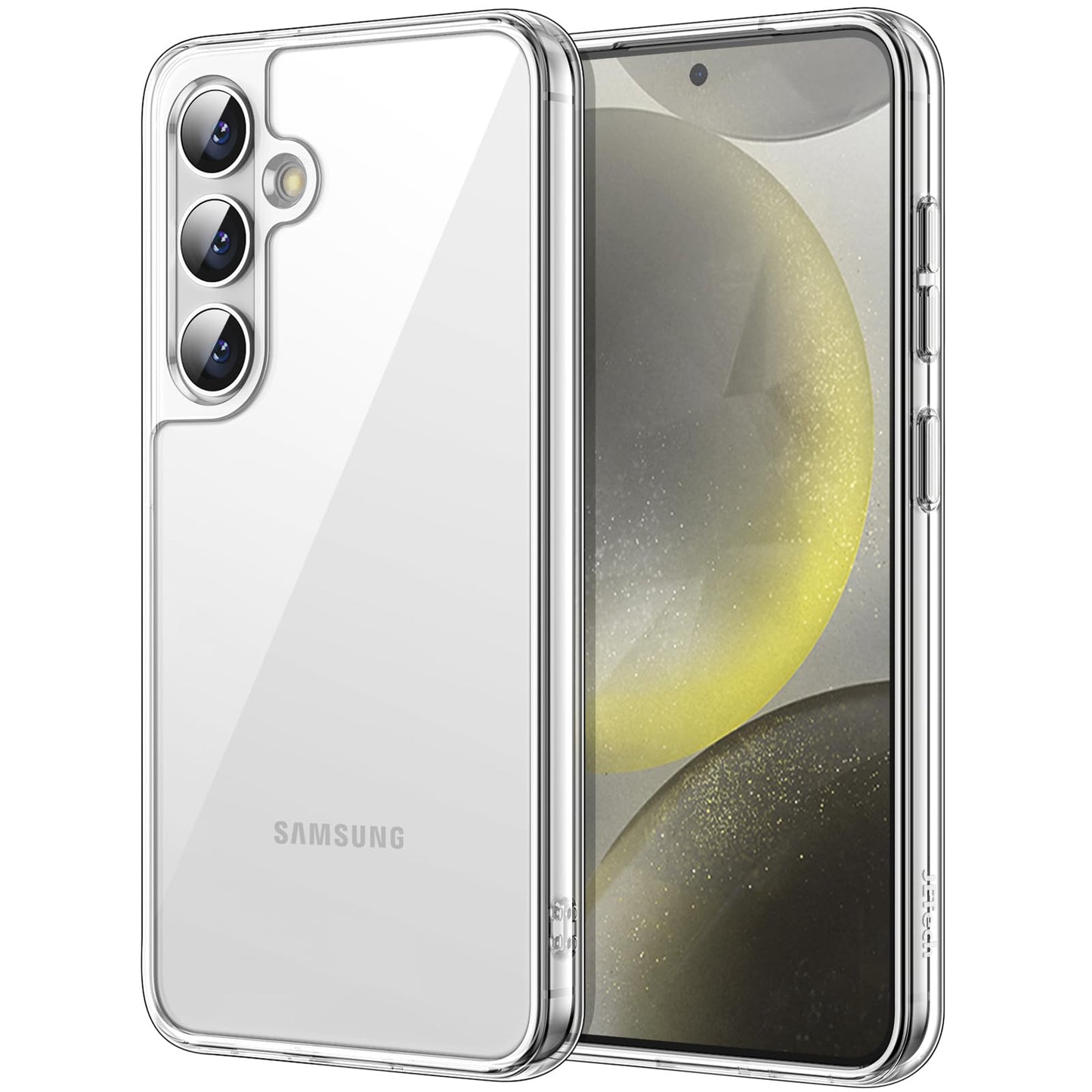 JETech Case for Samsung Galaxy S24 Ultra 5G, Non-Yellowing Shockproof Bumper Protective Phone Cover, Anti-Scratch Hard PC Back (Clear)