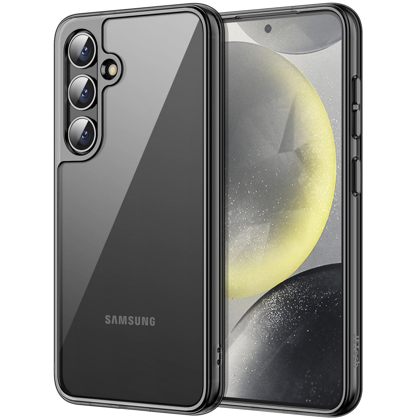JETech Case for Samsung Galaxy S24 Ultra 5G, Non-Yellowing Shockproof Bumper Protective Phone Cover, Anti-Scratch Hard PC Back (Clear)