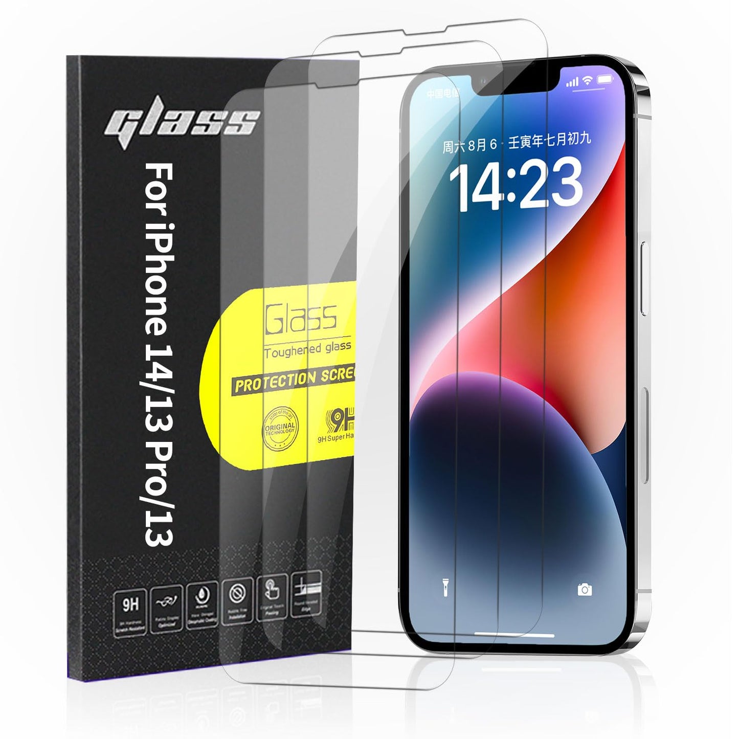 3Pack Galaxy S22 Ultra Glass Screen Protector, 2Pack Camera Lens Film 9H Hardness 3D Fulll Coverage Case Friendly Compatible with Ultra Sonic Fingerprint For Galaxy S22 Ultra 6.8”
