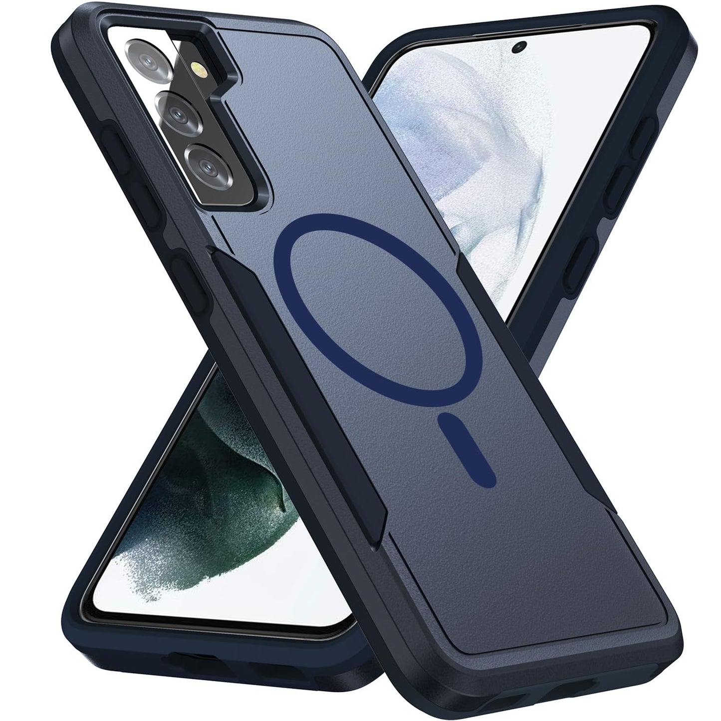 Phone Case for Samsung Galaxy S21 Plus Black | Compatible with Magsafe, Military Grade Drop Tested, Shockproof, Magnetic, Tough, Rugged, Protective, 6.7 inch