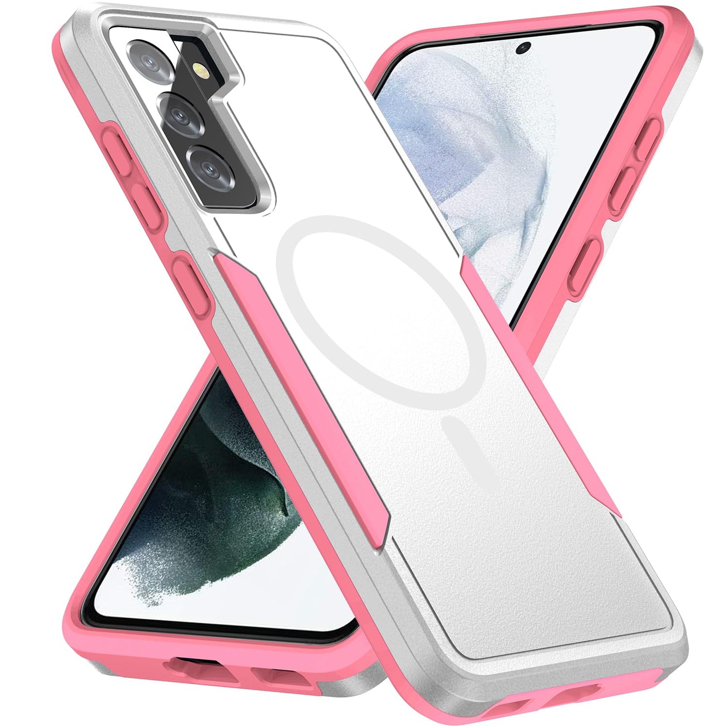 Phone Case for Samsung Galaxy S21 Plus Black | Compatible with Magsafe, Military Grade Drop Tested, Shockproof, Magnetic, Tough, Rugged, Protective, 6.7 inch