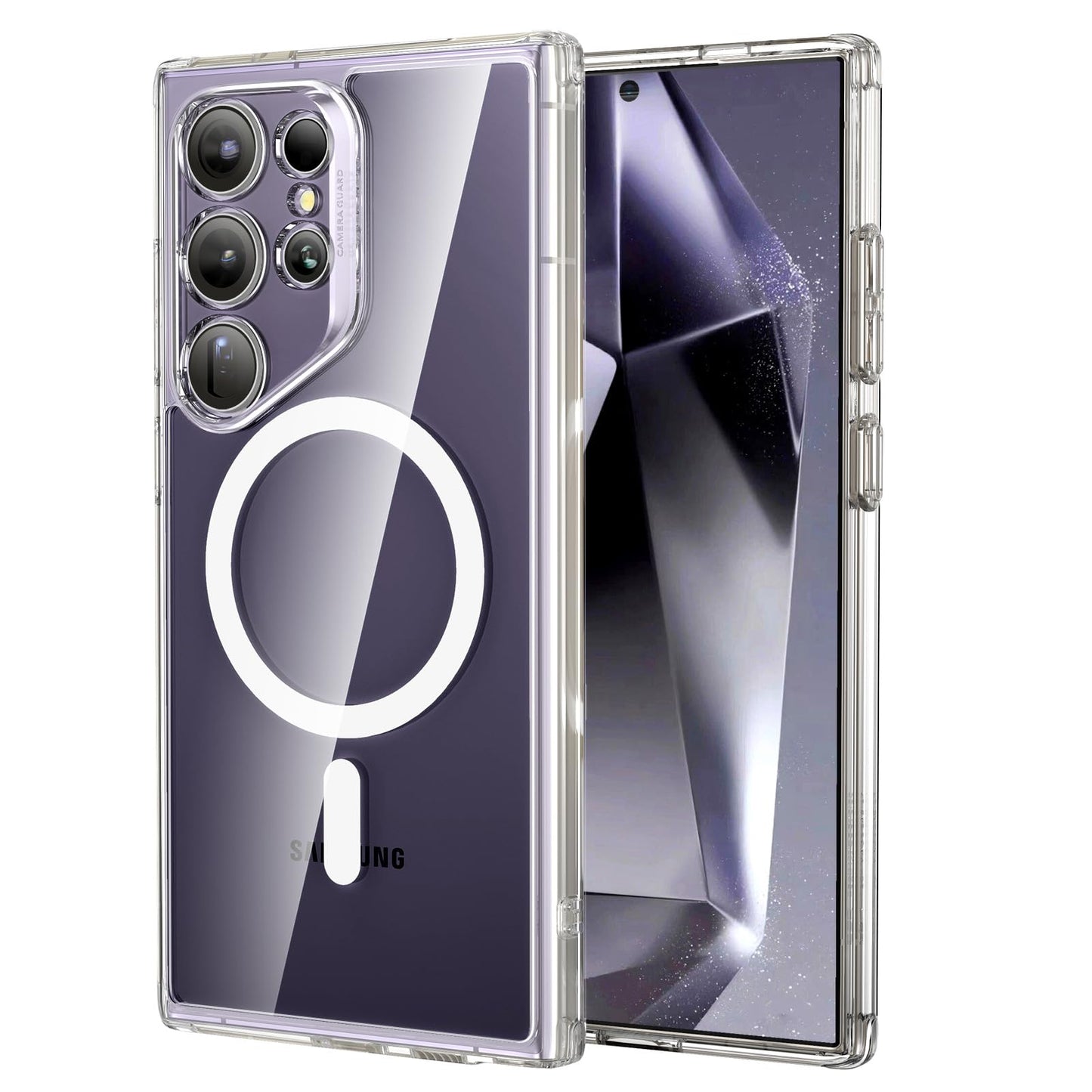 ESR for Samsung S24 Ultra Case, Compatible with MagSafe, Magnetic Case for Samsung Galaxy S24 Ultra, Military-Grade Protection, Yellowing Resistant, Classic Series, Clear Black