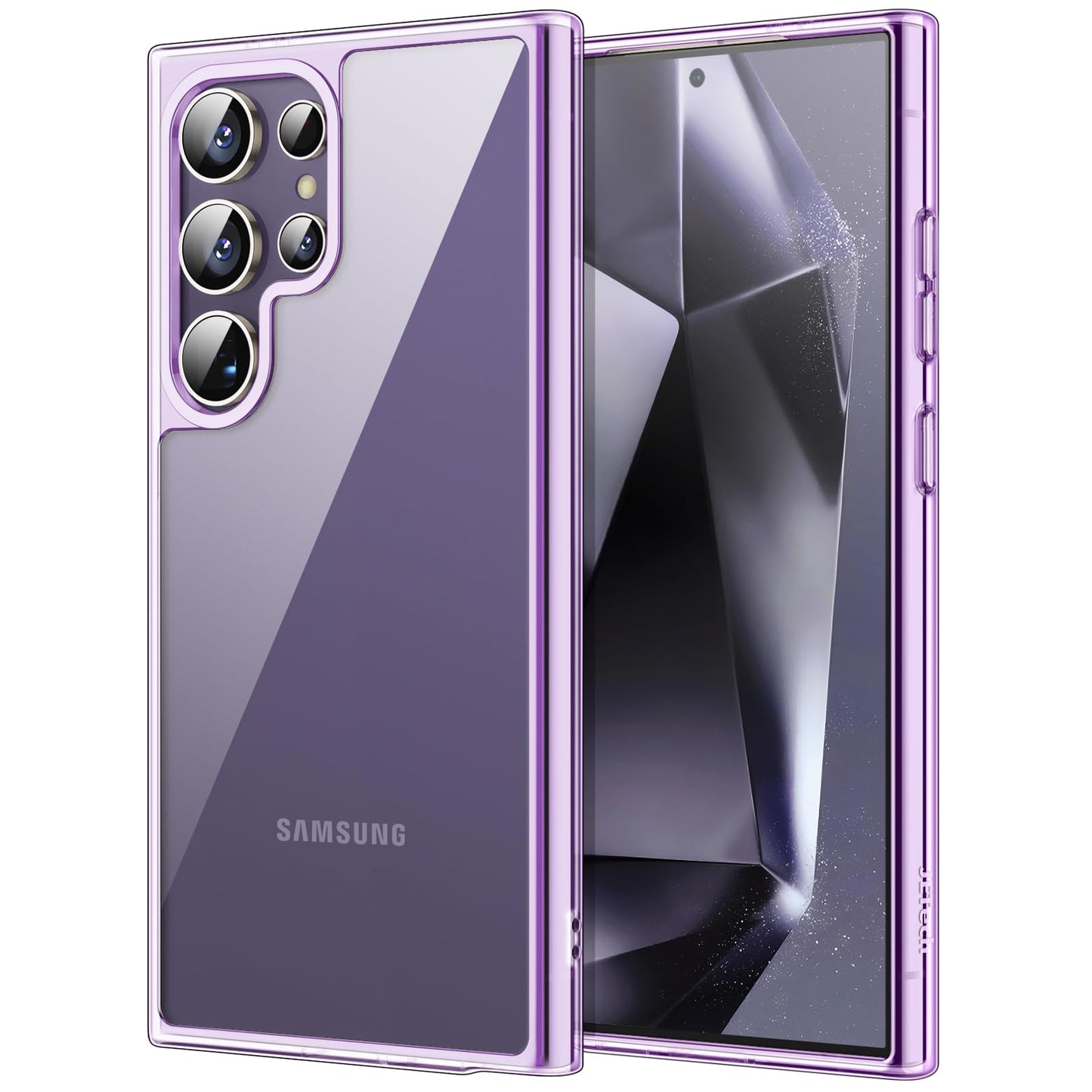 JETech Case for Samsung Galaxy S24 Ultra 5G, Non-Yellowing Shockproof Bumper Protective Phone Cover, Anti-Scratch Hard PC Back (Clear)