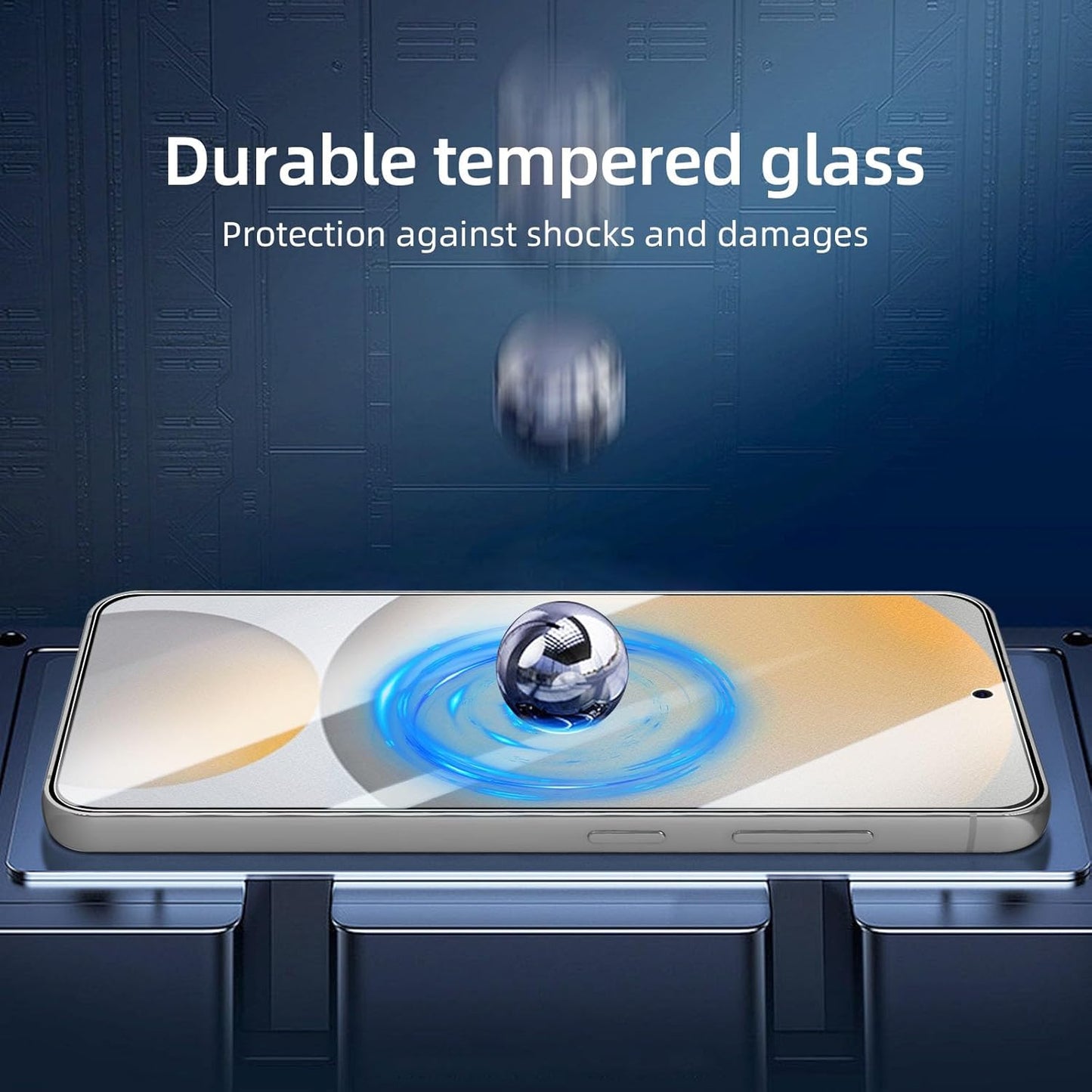 NEW'C 3 Pack Designed for Samsung Galaxy S24 FE 5G Screen Protector Tempered Glass, Bubble Free, Ultra Resistant