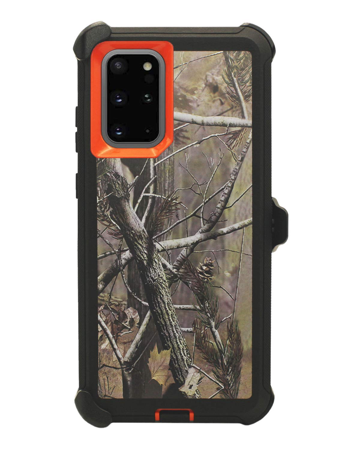WallSkiN Case for Galaxy Note 9 (6.4") Heavy Duty Full Body Military Grade Drop Protection Carrying Cover Holder | Holster for Men Belt with Clip Stand – Black/Black