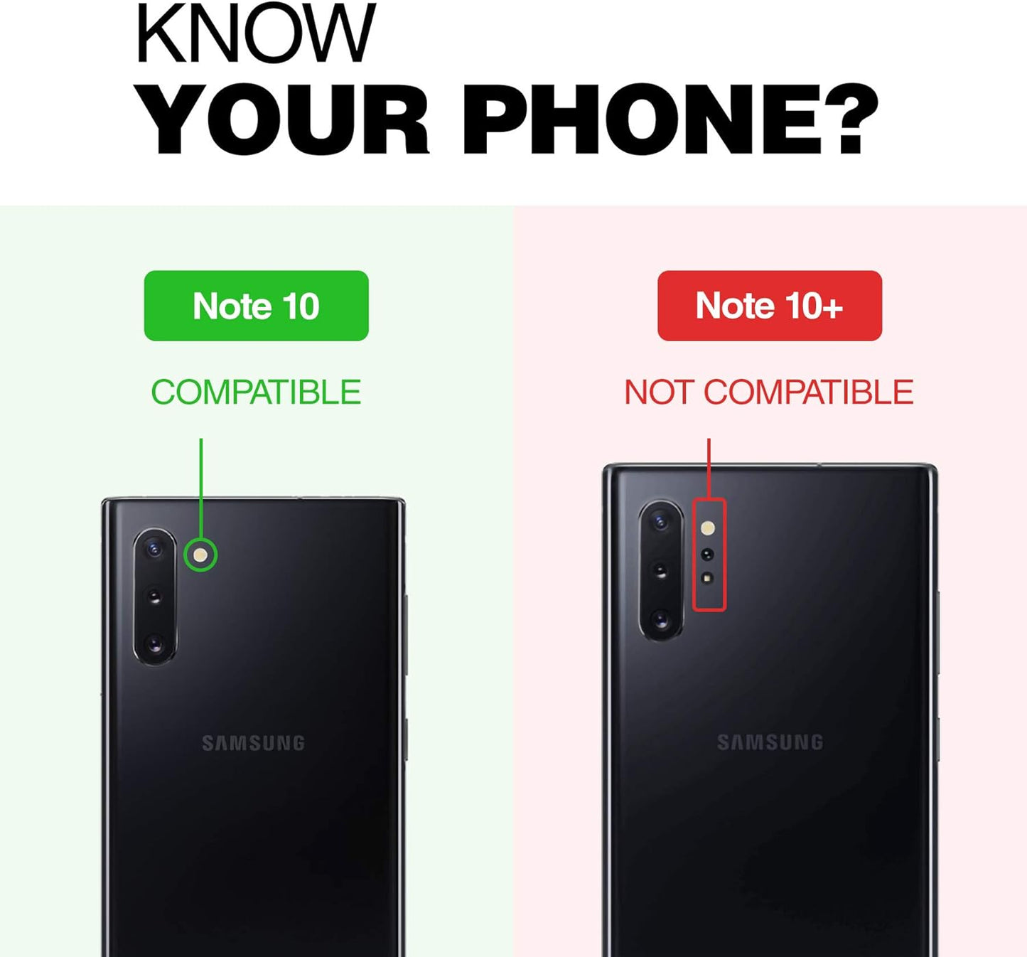 ENCASED Galaxy Note 10 Case (Thin Armor) Slim Flexible Grip Phone Cover (Samsung Note 10) Black (Note 10)