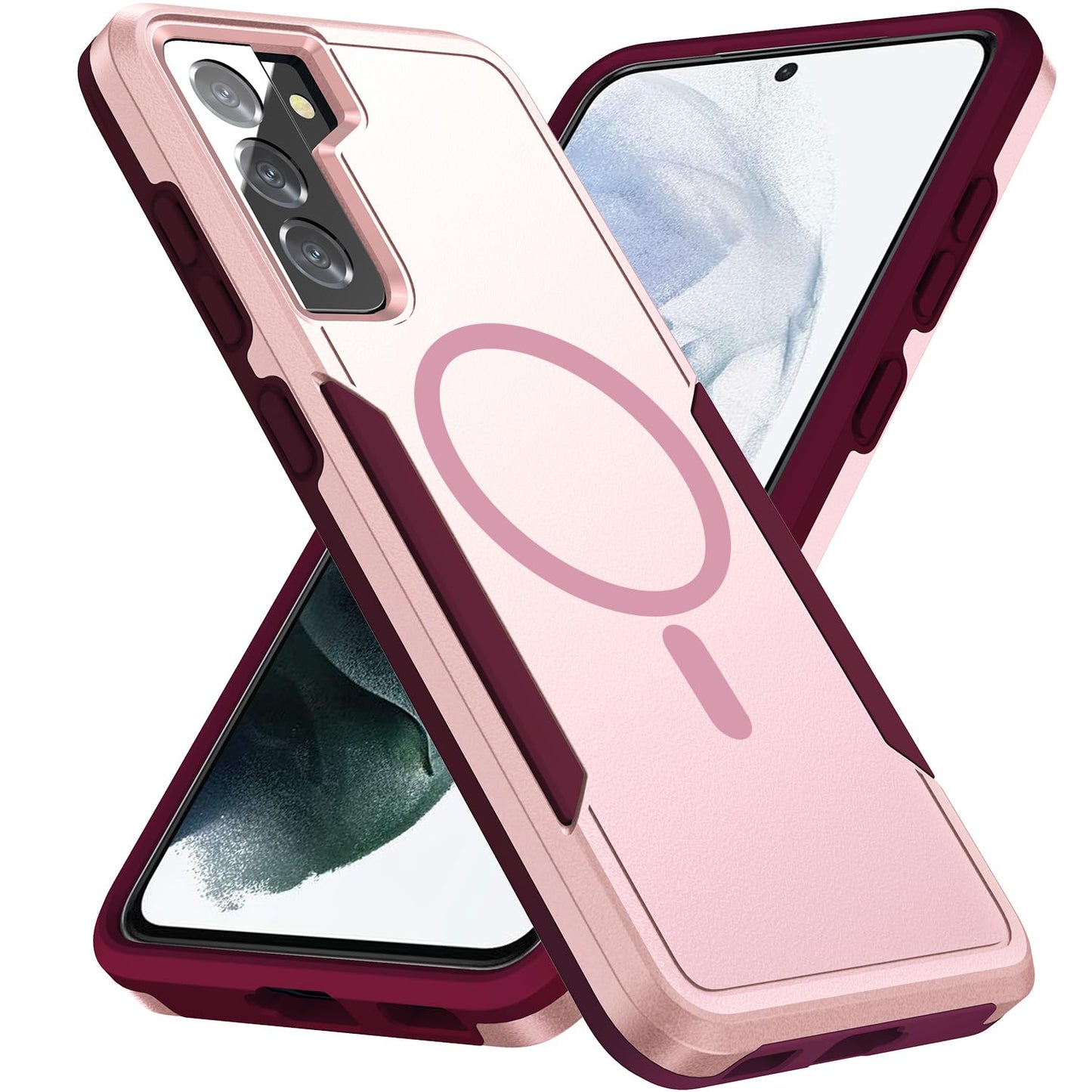 Phone Case for Samsung Galaxy S21 Plus Black | Compatible with Magsafe, Military Grade Drop Tested, Shockproof, Magnetic, Tough, Rugged, Protective, 6.7 inch