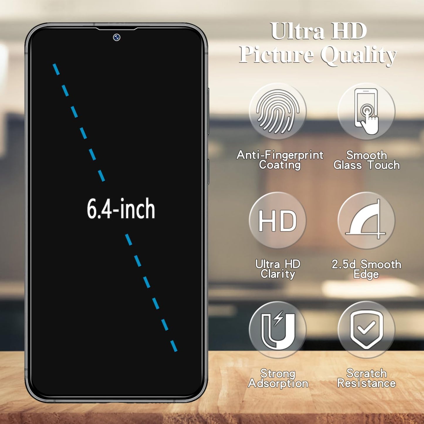 Pokolan [3 Pack Privacy Screen Protector for Samsung Galaxy S23 FE 5G Anti Spy Private Tempered Glass, Anti-Scratch, Bubble Free