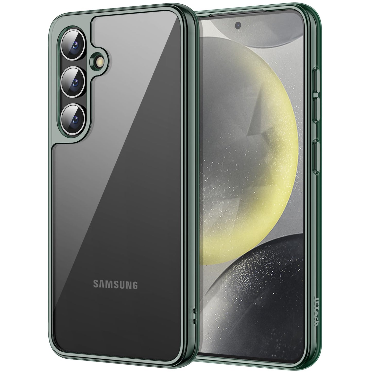 JETech Case for Samsung Galaxy S24 Ultra 5G, Non-Yellowing Shockproof Bumper Protective Phone Cover, Anti-Scratch Hard PC Back (Clear)
