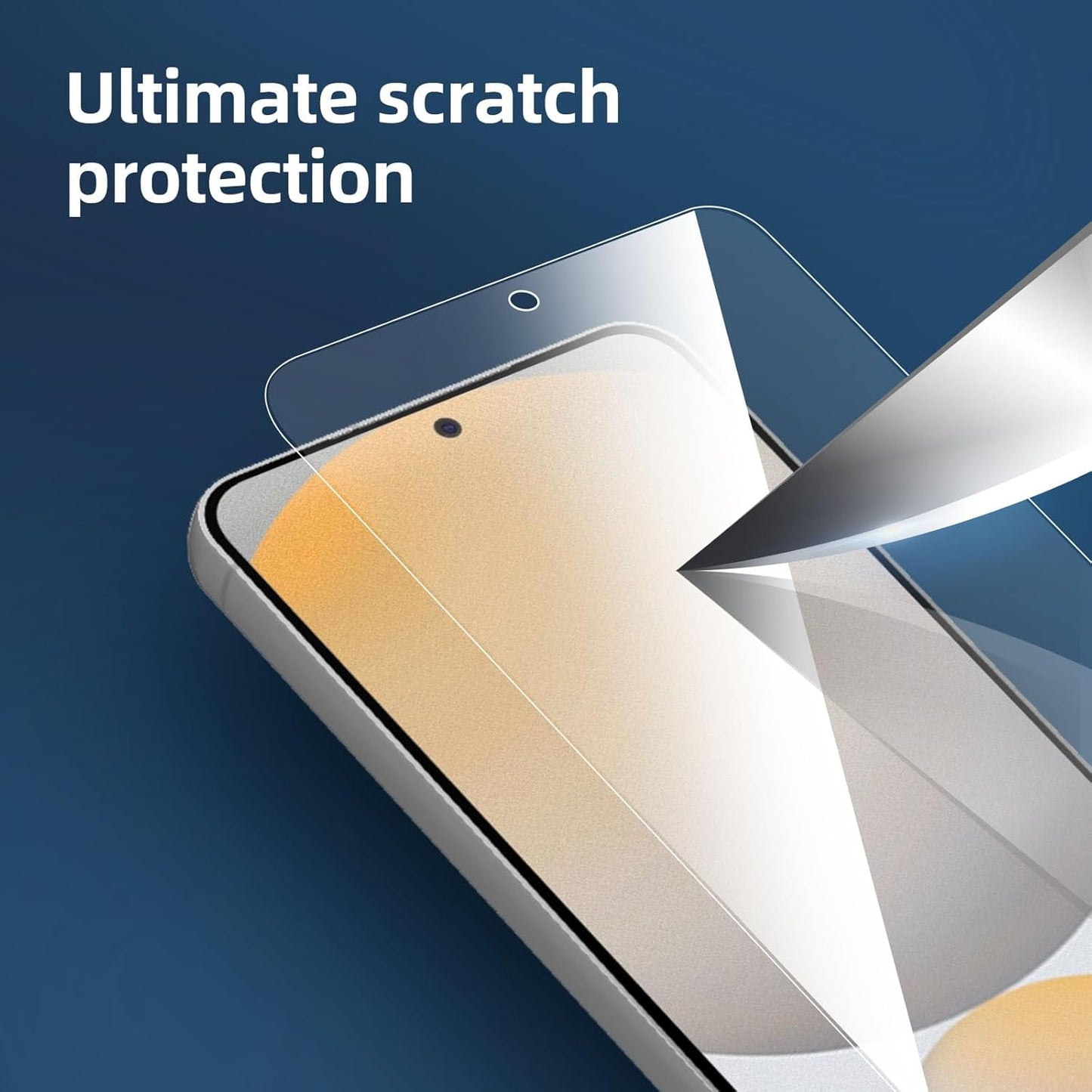 NEW'C 3 Pack Designed for Samsung Galaxy S24 FE 5G Screen Protector Tempered Glass, Bubble Free, Ultra Resistant