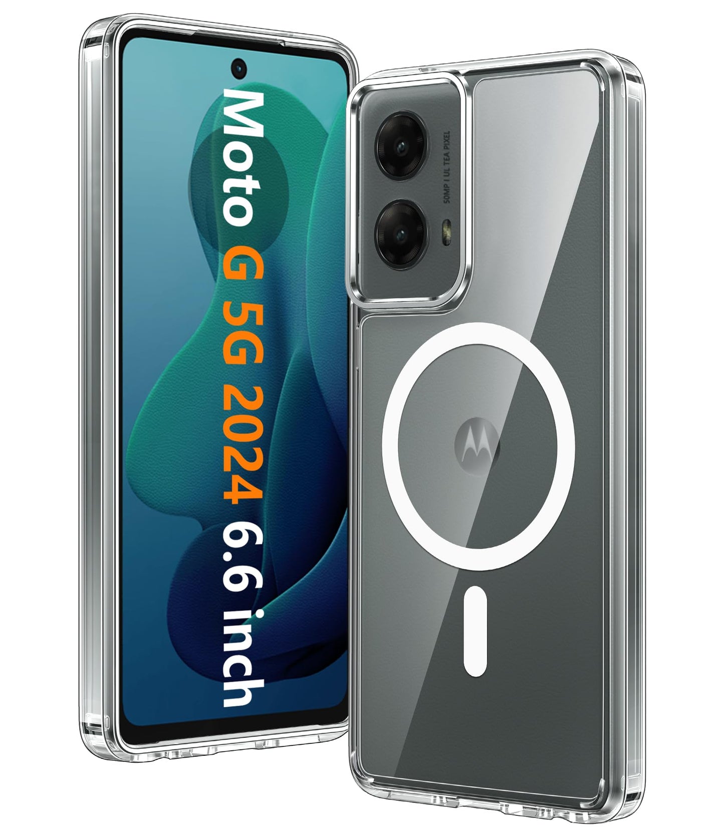 FNTCASE for Motorola Moto-G Stylus-5G-2025 Case: Military Grade Drop Protection Anti Yellowing Cell Phone Cover - Rugged Shockproof Protective Bumper Transparent Cases(Clear)