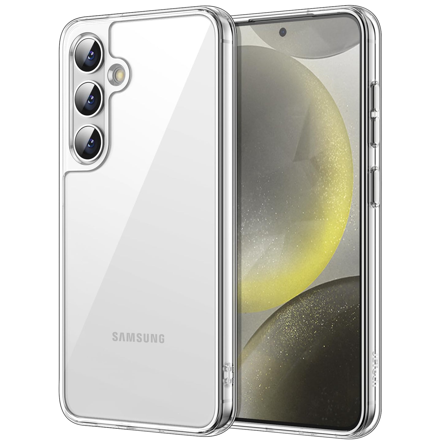 JETech Case for Samsung Galaxy S24 Ultra 5G, Non-Yellowing Shockproof Bumper Protective Phone Cover, Anti-Scratch Hard PC Back (Clear)