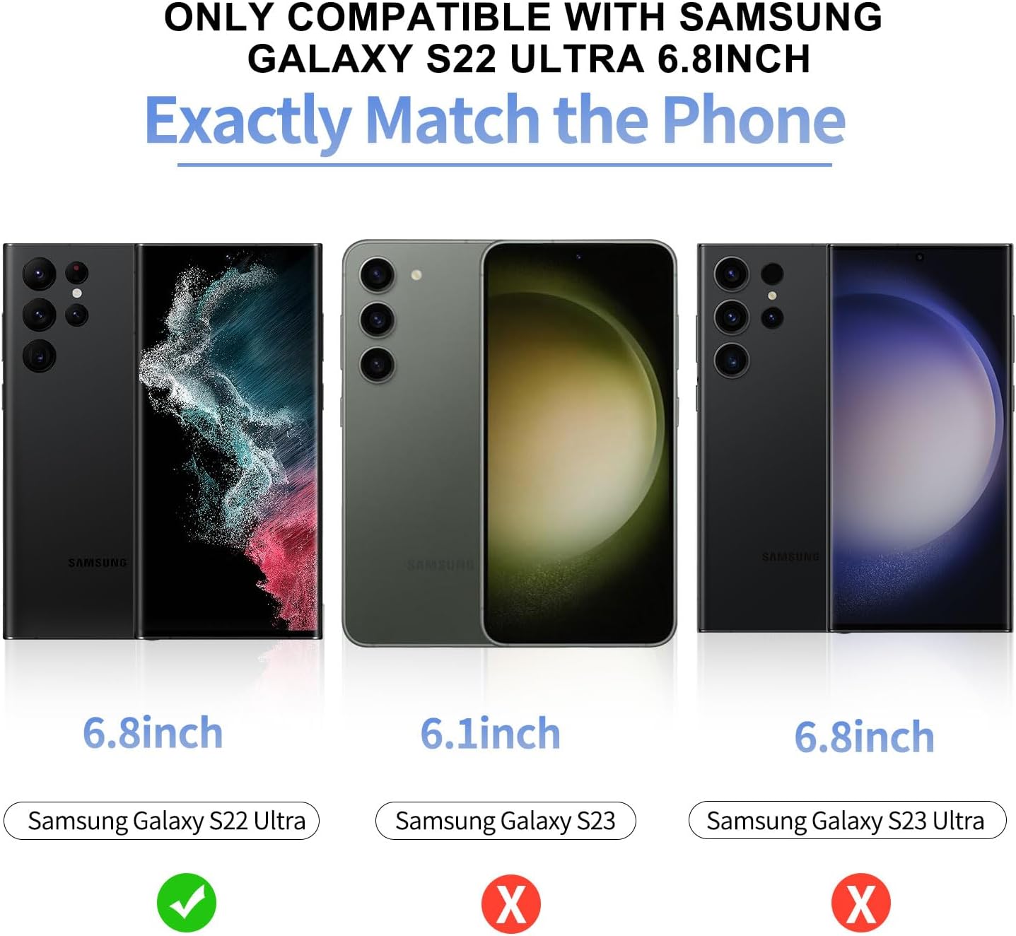 3Pack Galaxy S22 Ultra Glass Screen Protector, 2Pack Camera Lens Film 9H Hardness 3D Fulll Coverage Case Friendly Compatible with Ultra Sonic Fingerprint For Galaxy S22 Ultra 6.8”
