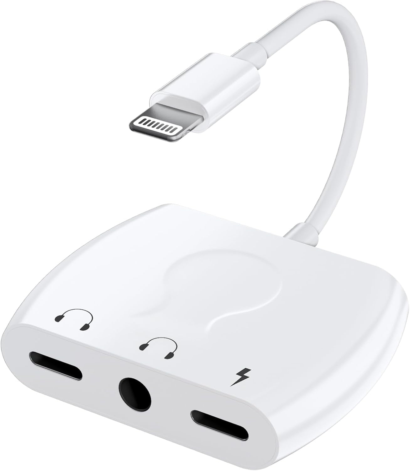 Lightning to 3.5Mm Headphone Jack Audio Adapter & Splitter & Cable for Iphone, Headphone Splitter for Iphone 14/13/12/Se/11/Xs/Xr/X/8 7, Support Ios 15