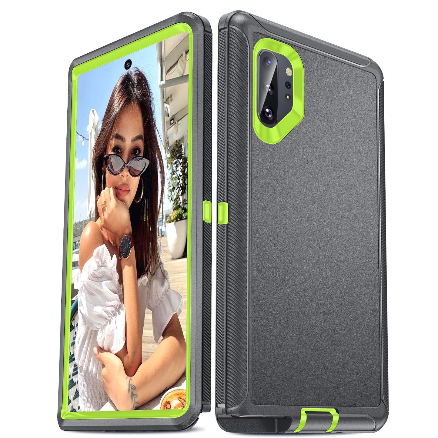 LeYi Compatible for Samsung Galaxy Note 10 Plus Case: Heavy Duty 3 in 1 Note 10 Plus Phone Case, Military Grade Shockproof Phone Case Cover for Samsung Note 10 Plus, Teal