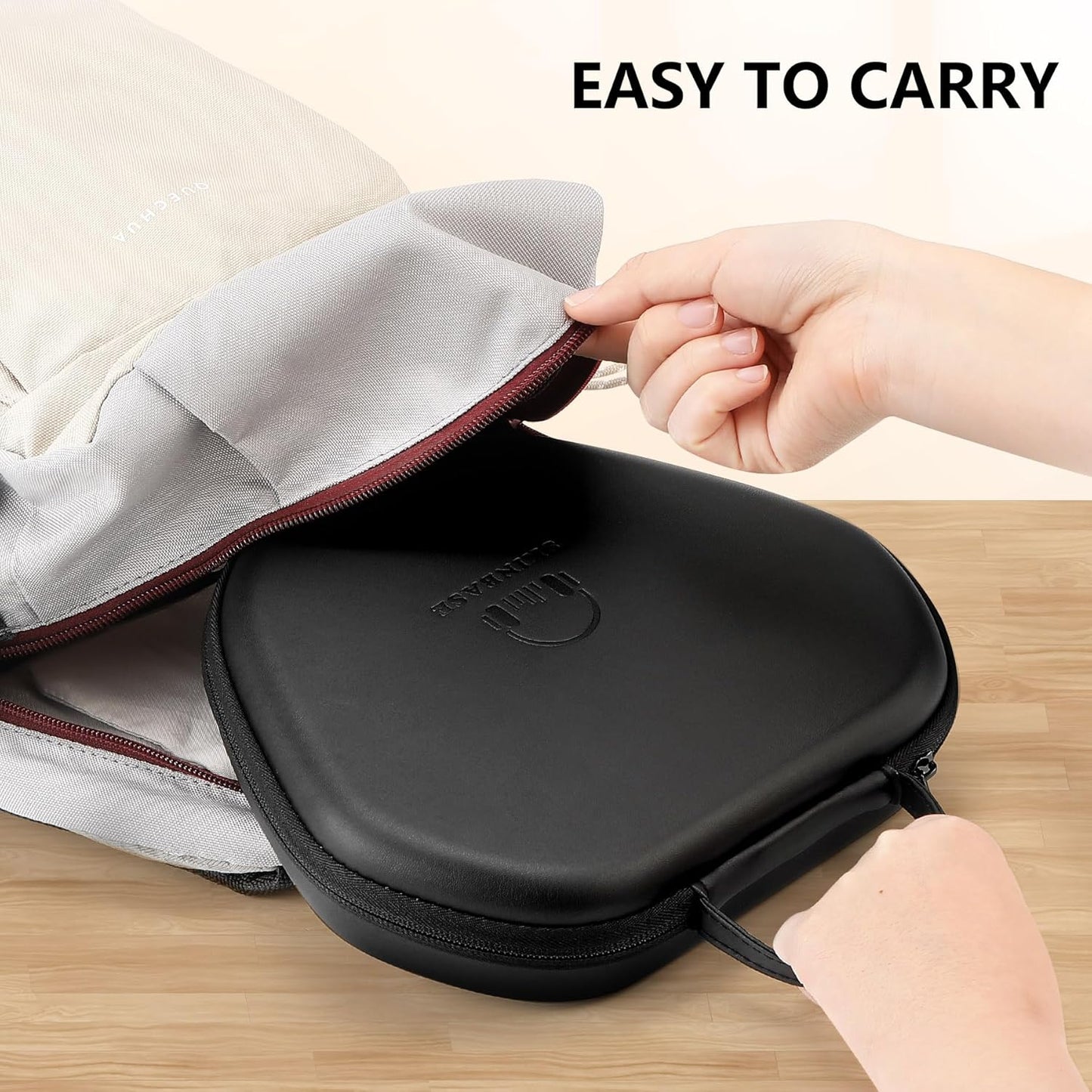 for Airpods Max Case Cover,Smart Case with Sleep Mode Made by Air pods,Compatible with Apple AirPod Max,Protective Carry Travel Cover AirPod Pro Max Cases,Headphone,Black