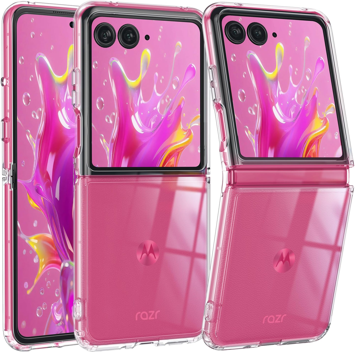 FNTCASE for Motorola Moto-G Stylus-5G-2025 Case: Military Grade Drop Protection Anti Yellowing Cell Phone Cover - Rugged Shockproof Protective Bumper Transparent Cases(Clear)