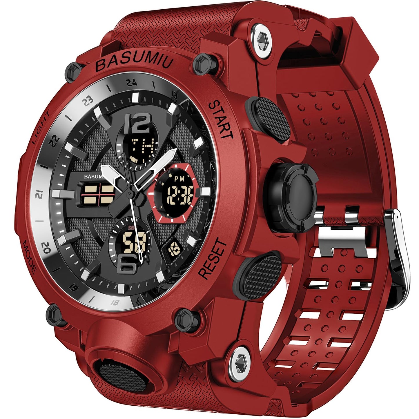 Mens Sports Wrist Watches Analog Digital Tactical Military Watch Waterproof Gold Watches for Men