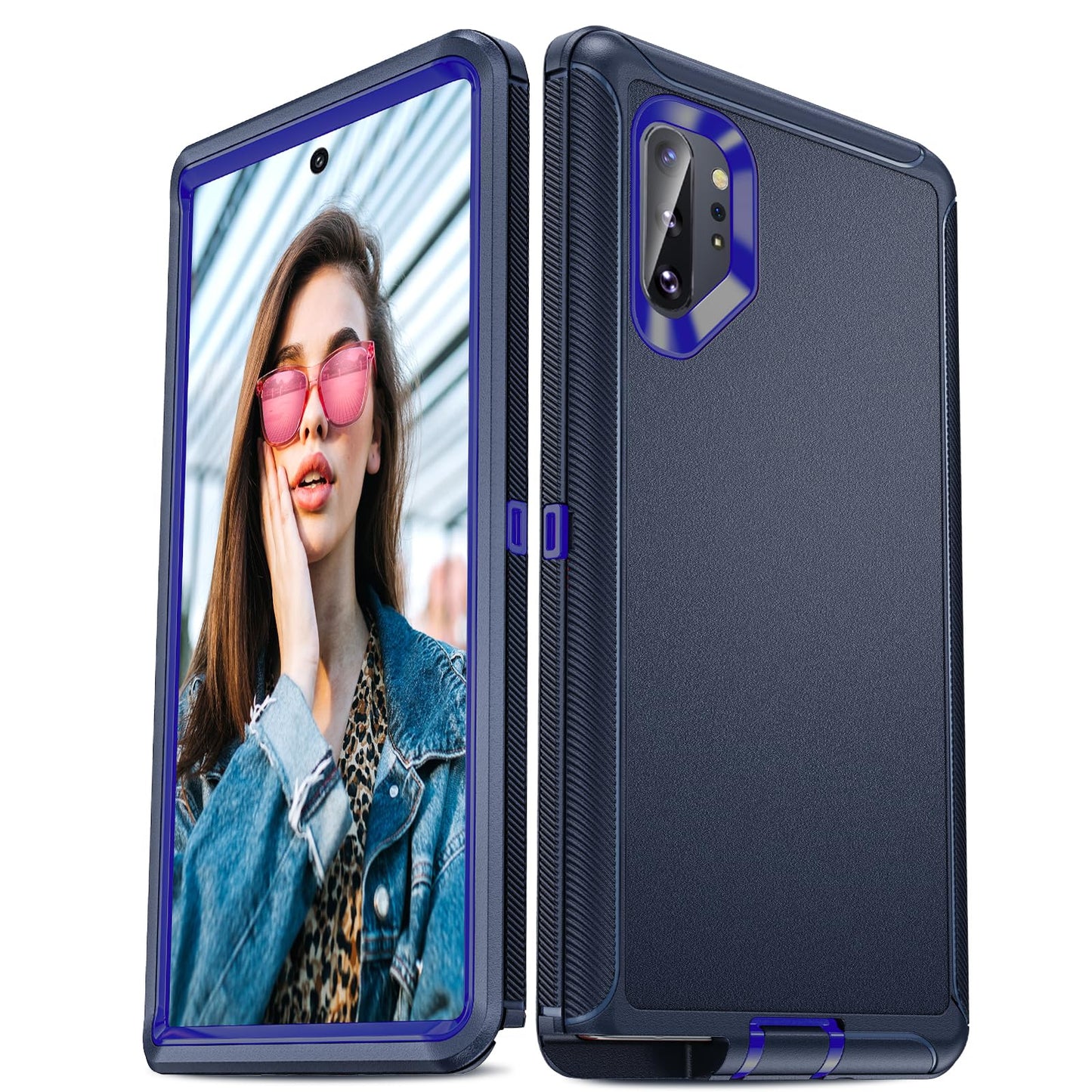 LeYi Compatible for Samsung Galaxy Note 10 Plus Case: Heavy Duty 3 in 1 Note 10 Plus Phone Case, Military Grade Shockproof Phone Case Cover for Samsung Note 10 Plus, Teal