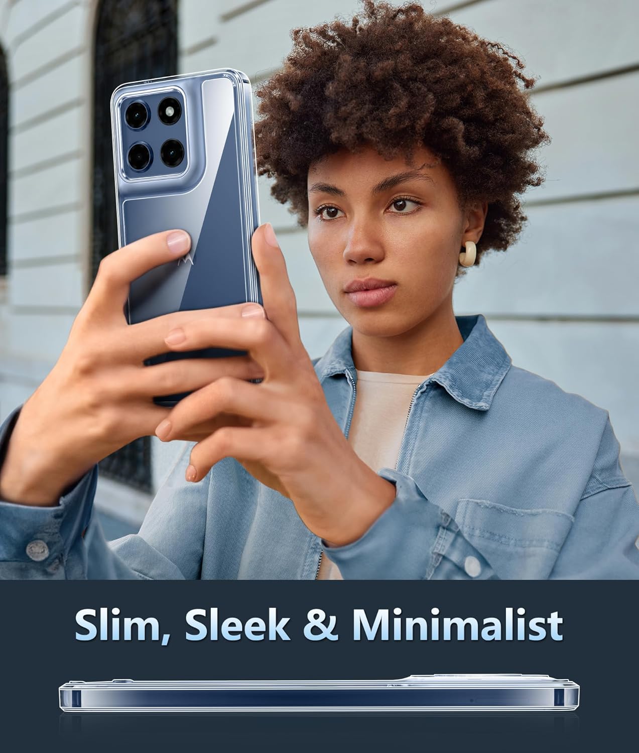 FNTCASE for Motorola Moto-G Stylus-5G-2025 Case: Military Grade Drop Protection Anti Yellowing Cell Phone Cover - Rugged Shockproof Protective Bumper Transparent Cases(Clear)